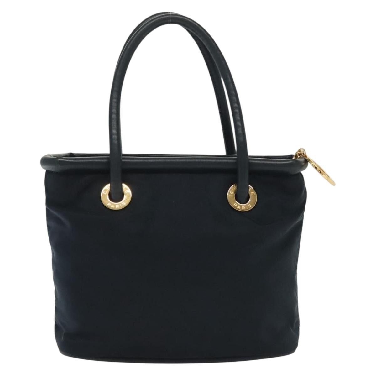 Celine CELINE Hand Bag Nylon Navy Gold Size ONE SIZE - 3 Thumbnail