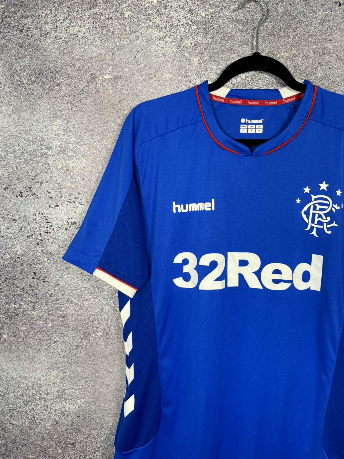 Hummel × Vintage Vintage Rangers FC 2018/19 Hummel Soccer Jersey Blokcore Size US M / EU 48-50 / 2 - 3 Thumbnail
