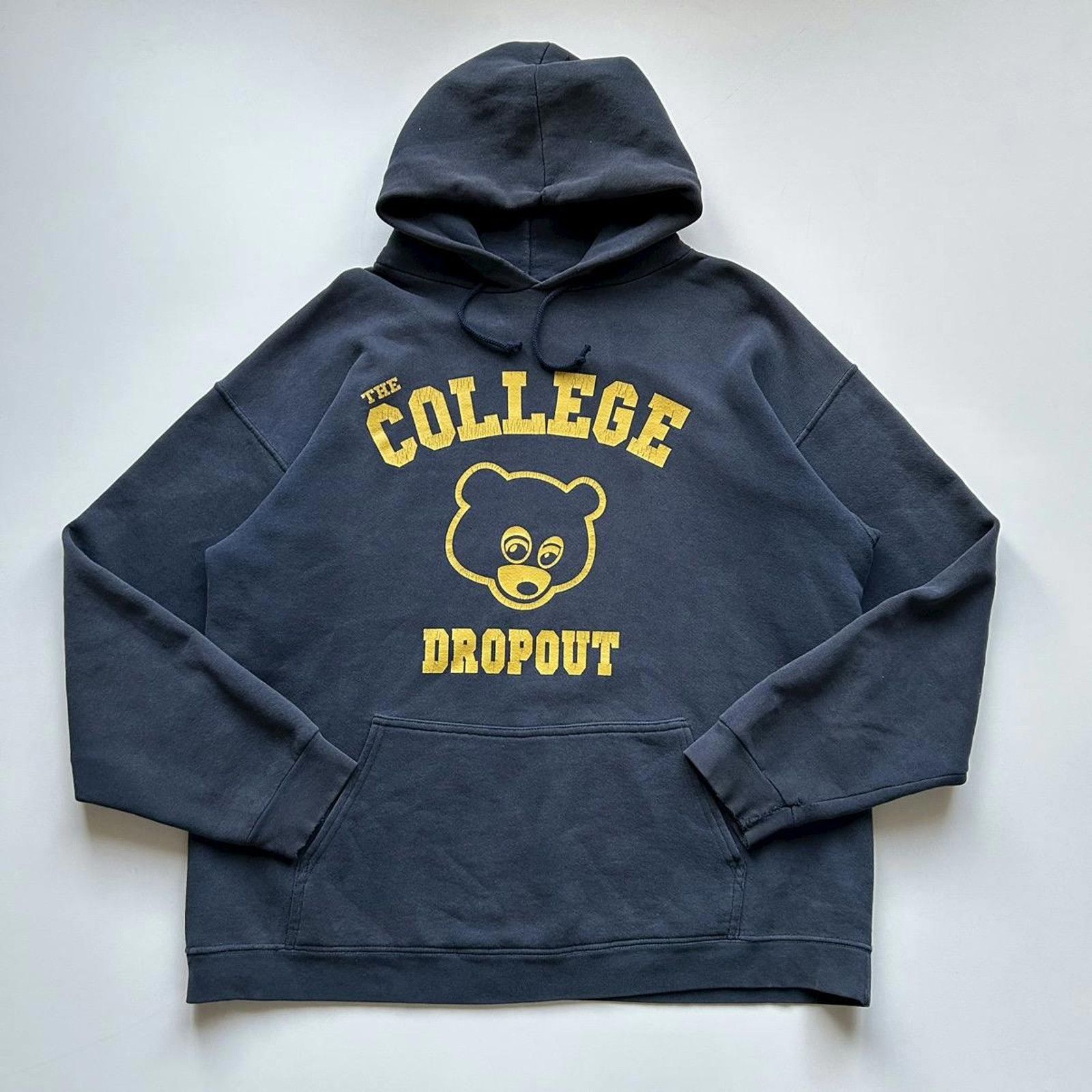 Kanye West × Rap Tees × Vintage Vintage 2004 Kanye West The College Drop Out Graphic Hoodie Size US L / EU 52-54 / 3 - 1 Thumbnail