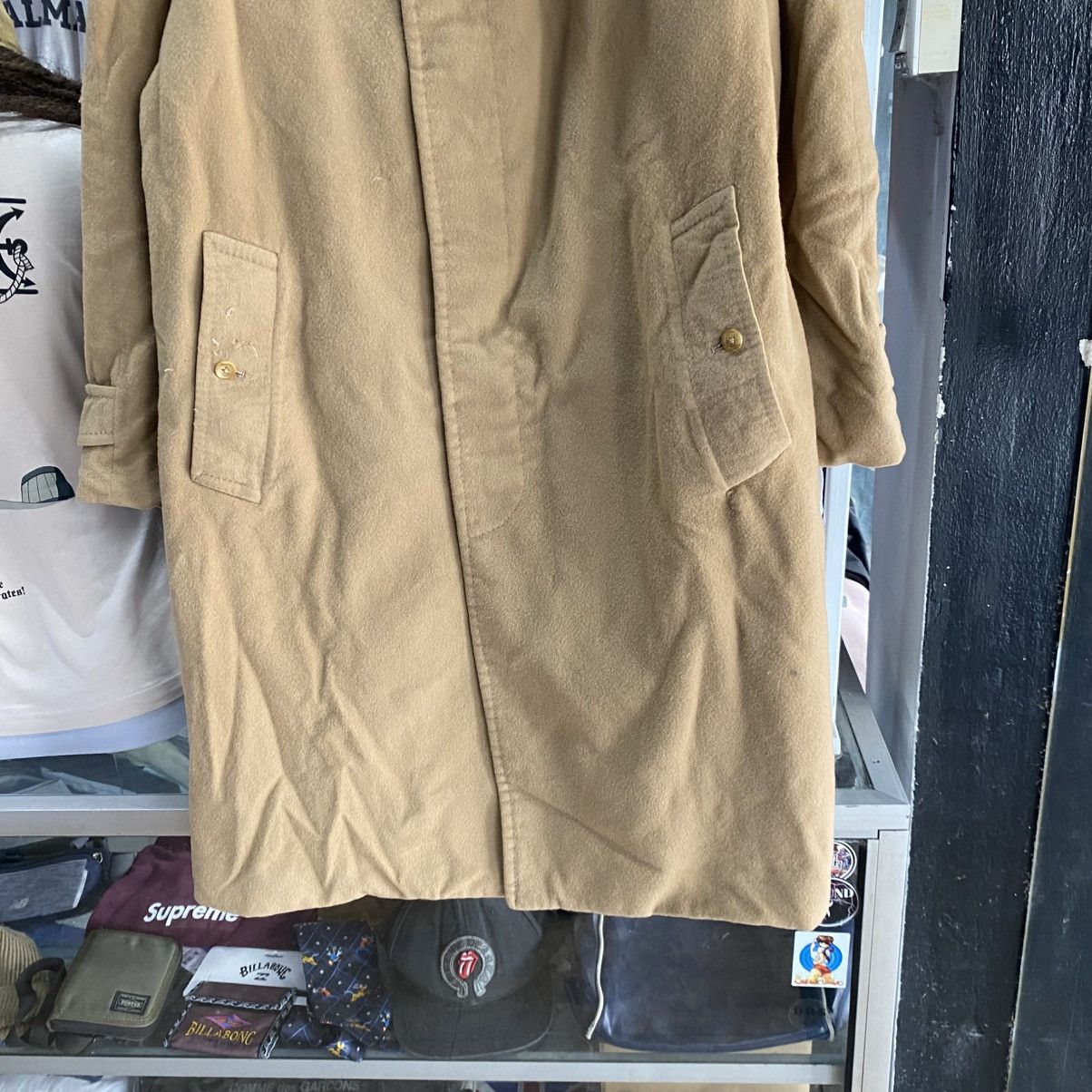 Burberry VINTAGE Burberry Wool Car Coat Beige L Size US L / EU 52-54 / 3 - 5 Thumbnail