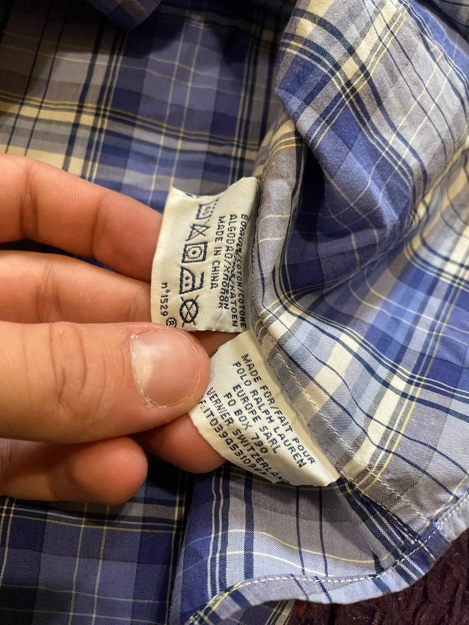 Polo Ralph Lauren POLO RALPH LAUREN Checked Shirt Regular Fit SHORT SLEEVE Size US L / EU 52-54 / 3 - 3 Thumbnail