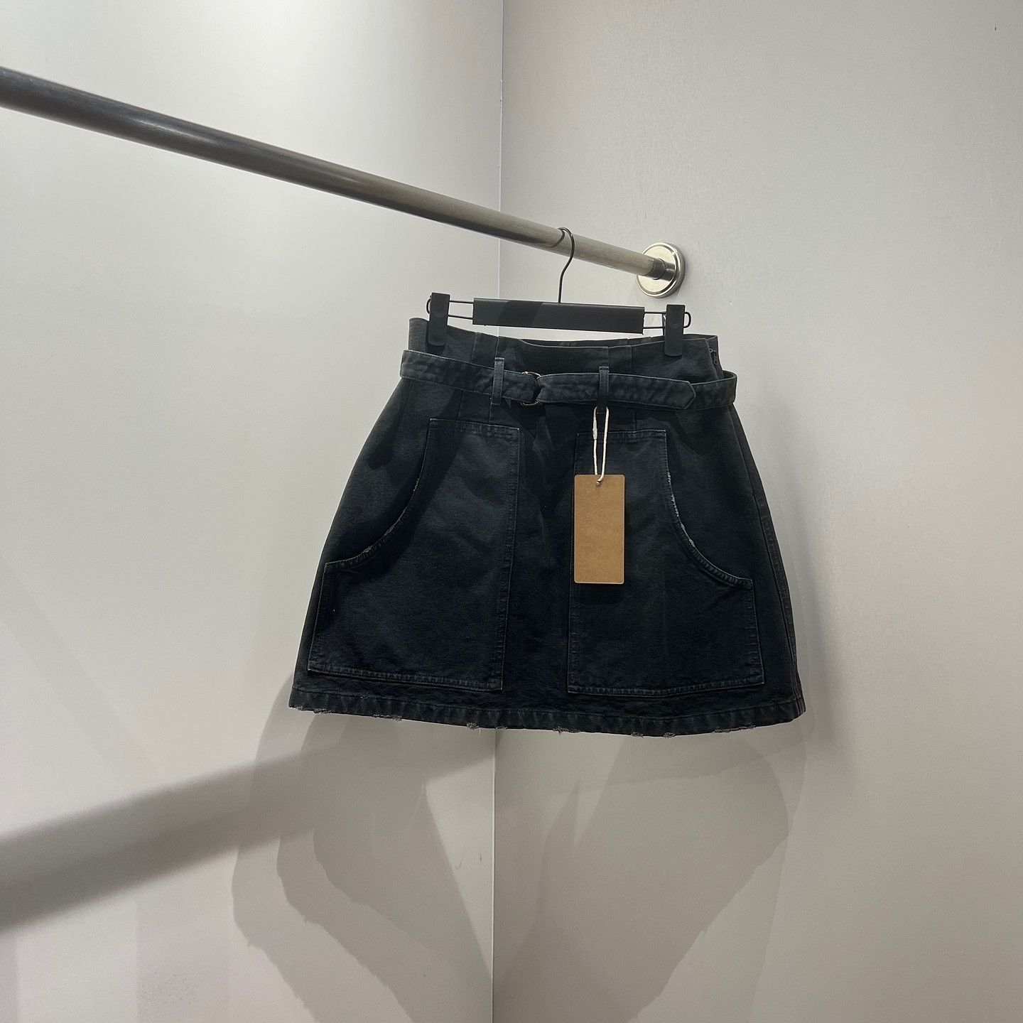 Prada Prada Raw Edge Mini Skirt Size 36 Size 25" / US 0 / IT 36 - 1 Thumbnail