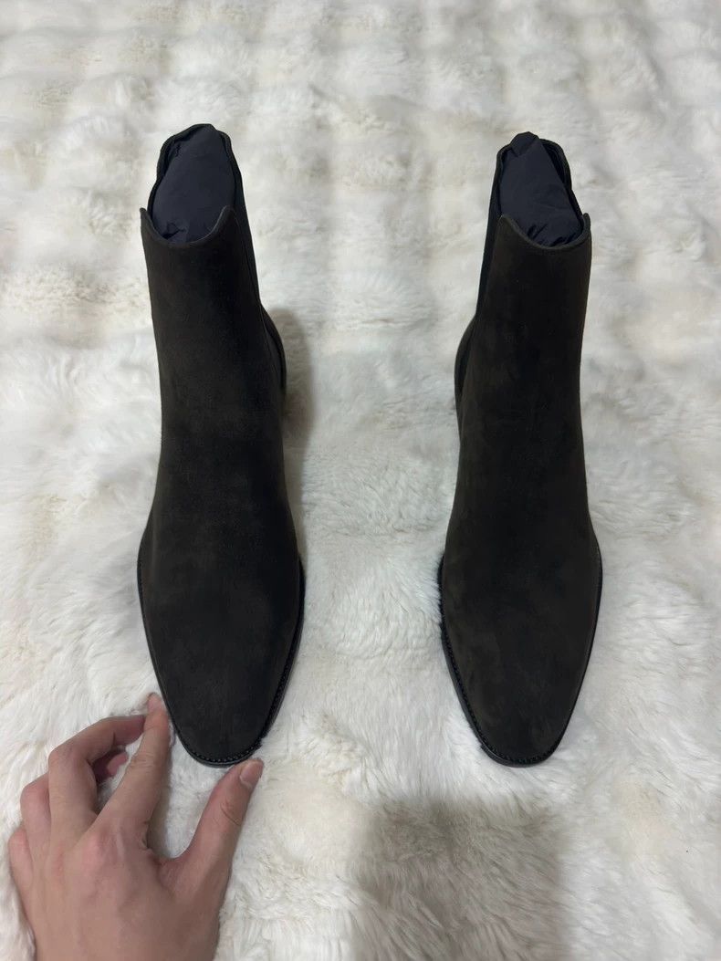 Saint Laurent Paris Saint laurent paris Suede Chelsea boots 2506-Nextarrow Size US 8 / EU 41 - 4 Thumbnail