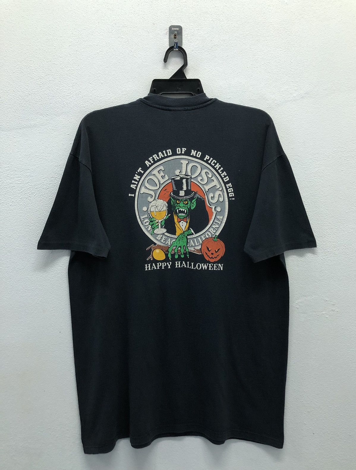 Vintage Vintage Stedman Boo! 1989 Joe Jost's Happy Halloween T-Shirt Size US XL / EU 56 / 4 - 1 Thumbnail