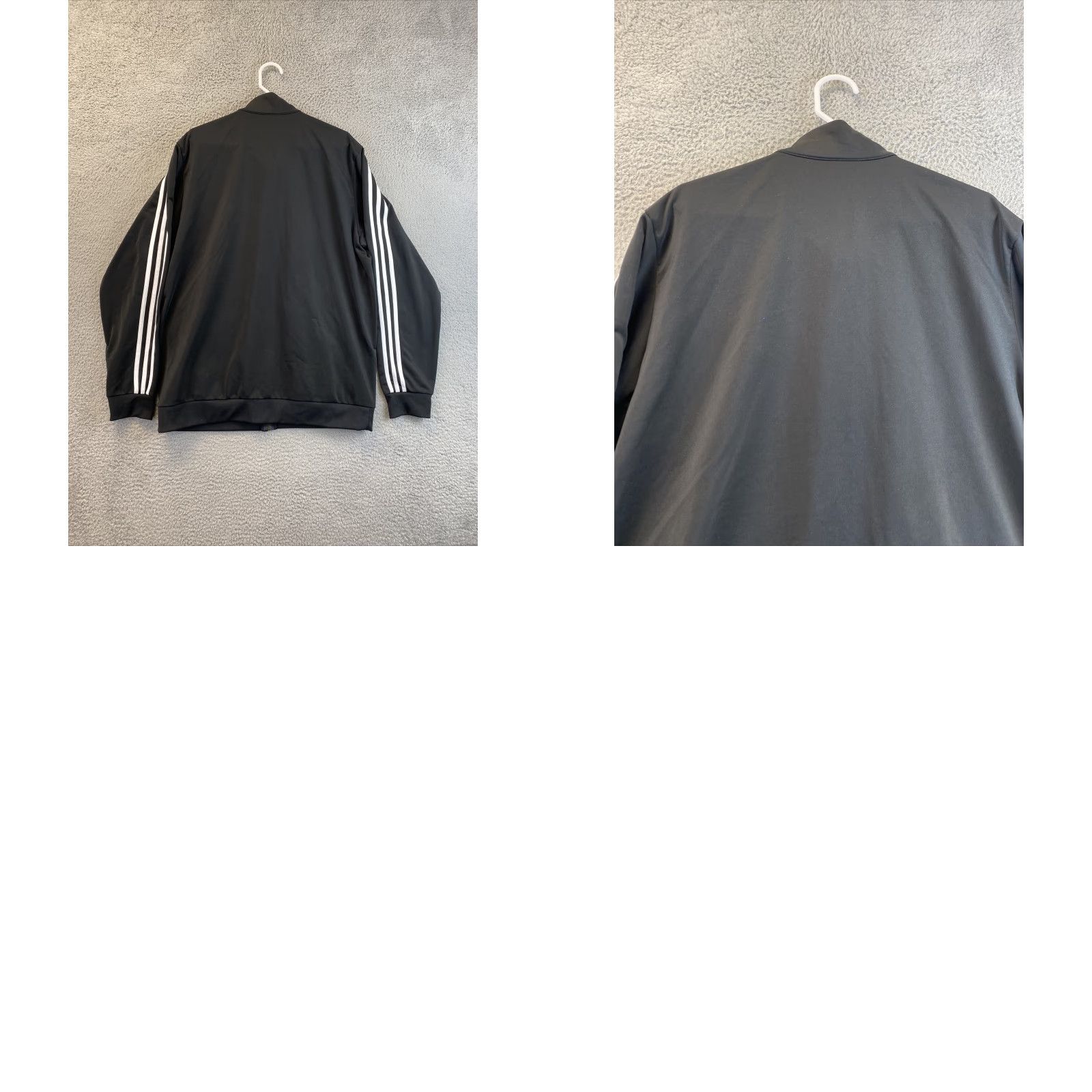 Adidas adidas Mens sz XL Black White 3 Stripe Full Zip Track Jacket/ 92-26 Size US XL / EU 56 / 4 - 8 Thumbnail