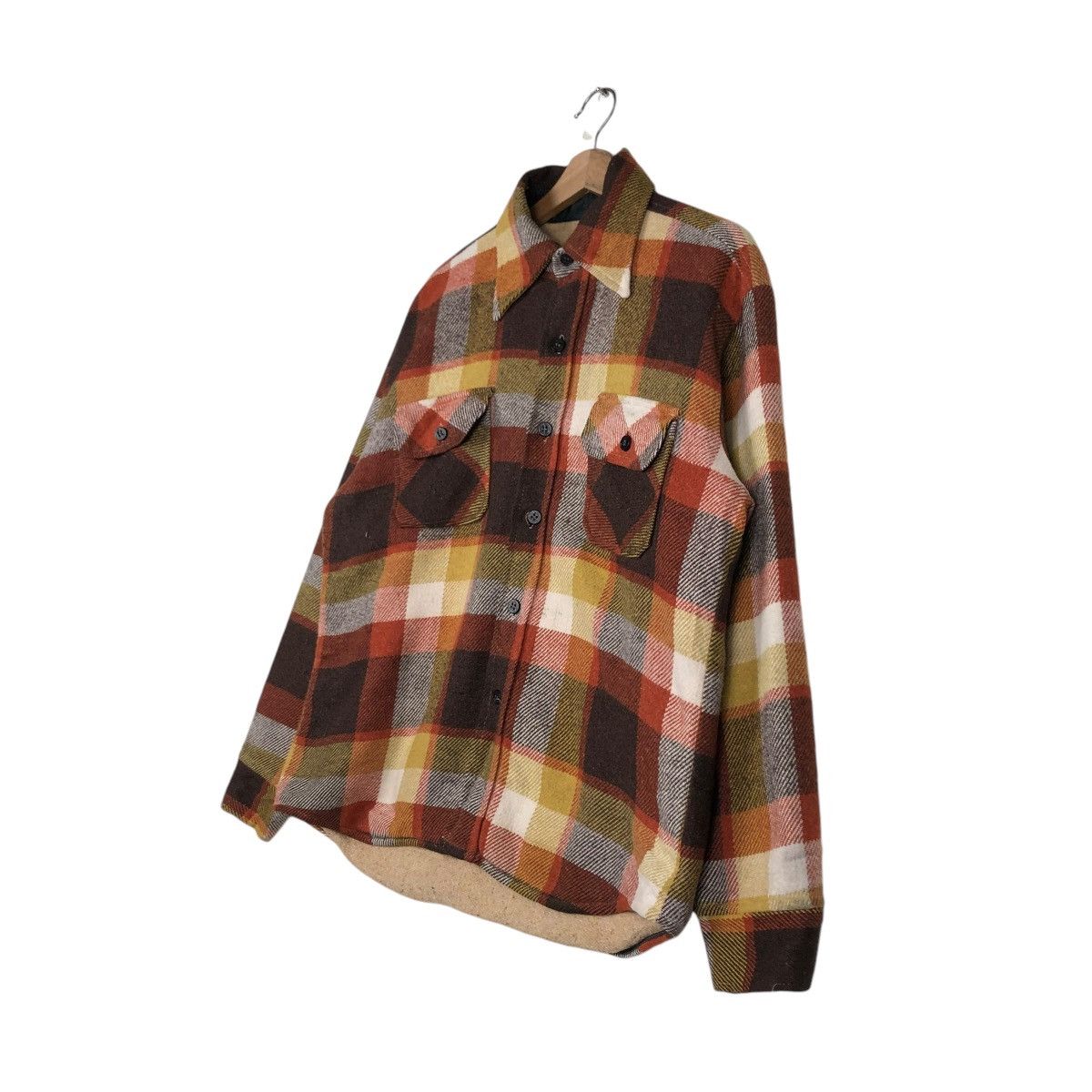 Vintage 🔥VINTAGE WOOL CHORE JACKET TARTAN DESIGN CPO BY PARK AVE Size US M / EU 48-50 / 2 - 4 Thumbnail