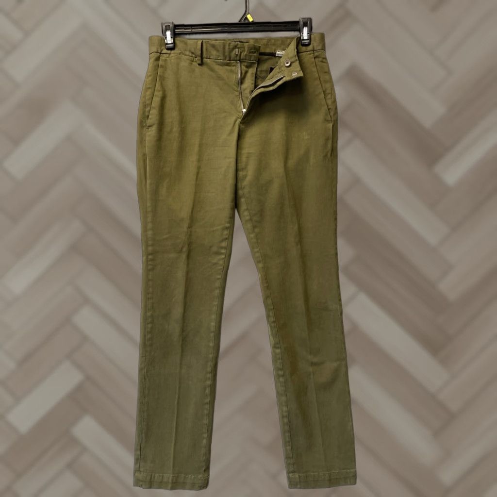 Banana Republic Banana Republic Men's Chino Pants Slim-Fit Green 30x32 Slim Flat Front Zip Belt Loops Pockets Cotton Modern Casual Shirt Sportswear Size US 30 / EU 46 - 1 Thumbnail