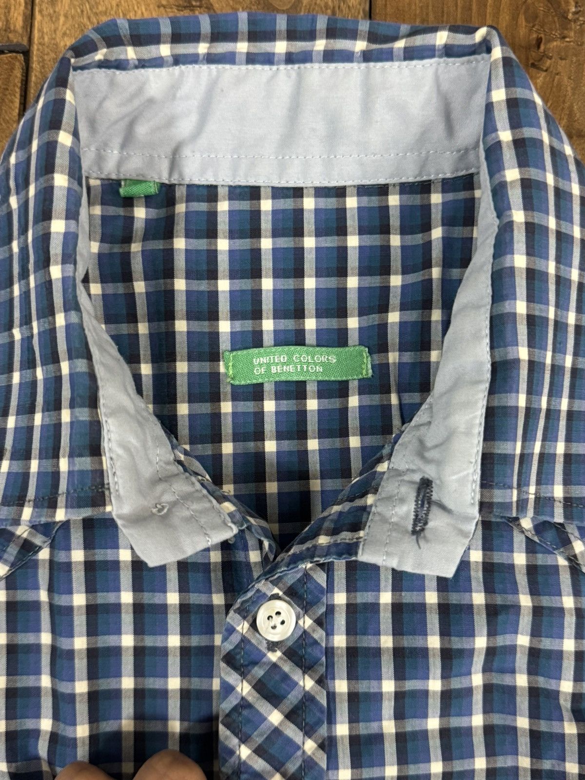 Benetton × United Colors Of Benetton Italian Designer United Colors of Benneton Button up Shirt Size US L / EU 52-54 / 3 - 5 Thumbnail