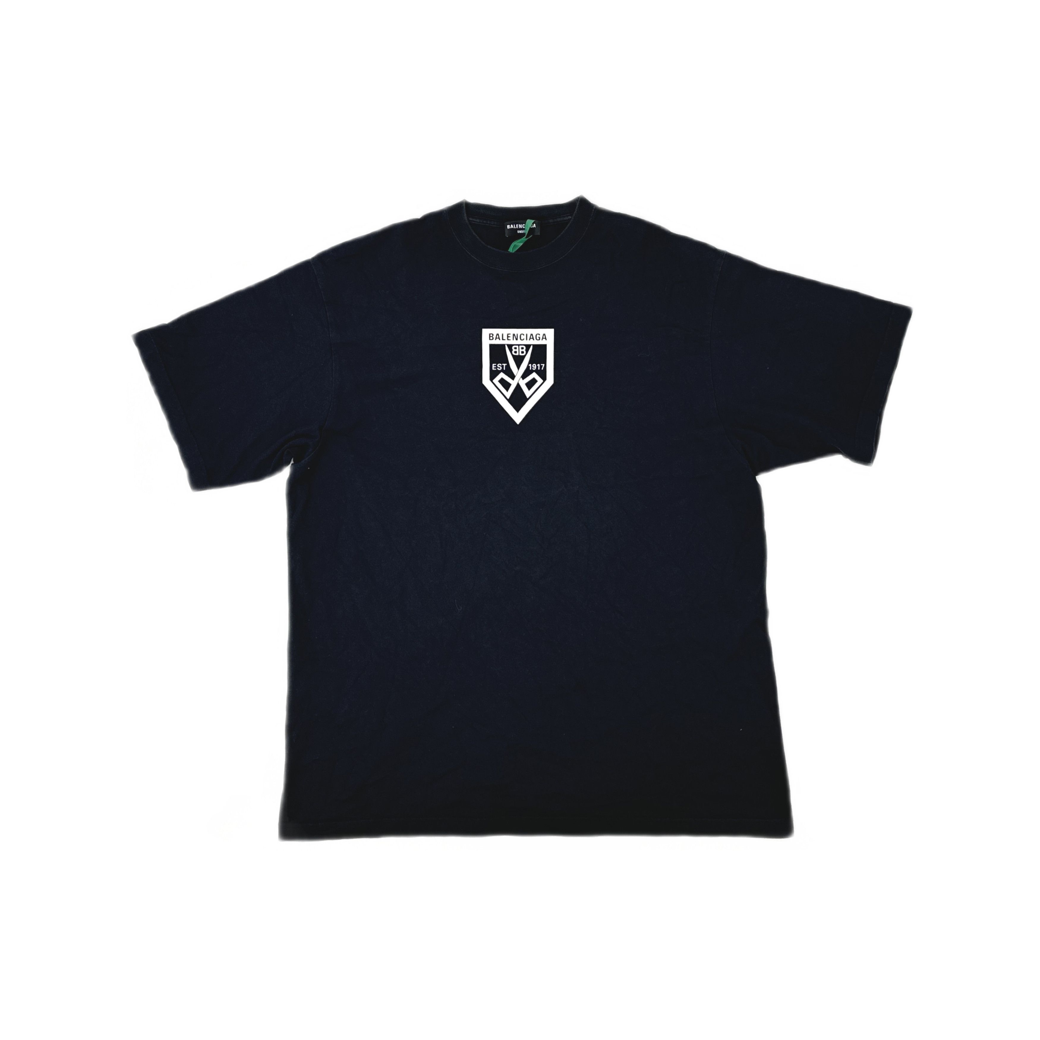 Balenciaga Balenciaga Shield Logo Print T-Shirt Size S Size US S / EU 44-46 / 1 - 1 Thumbnail