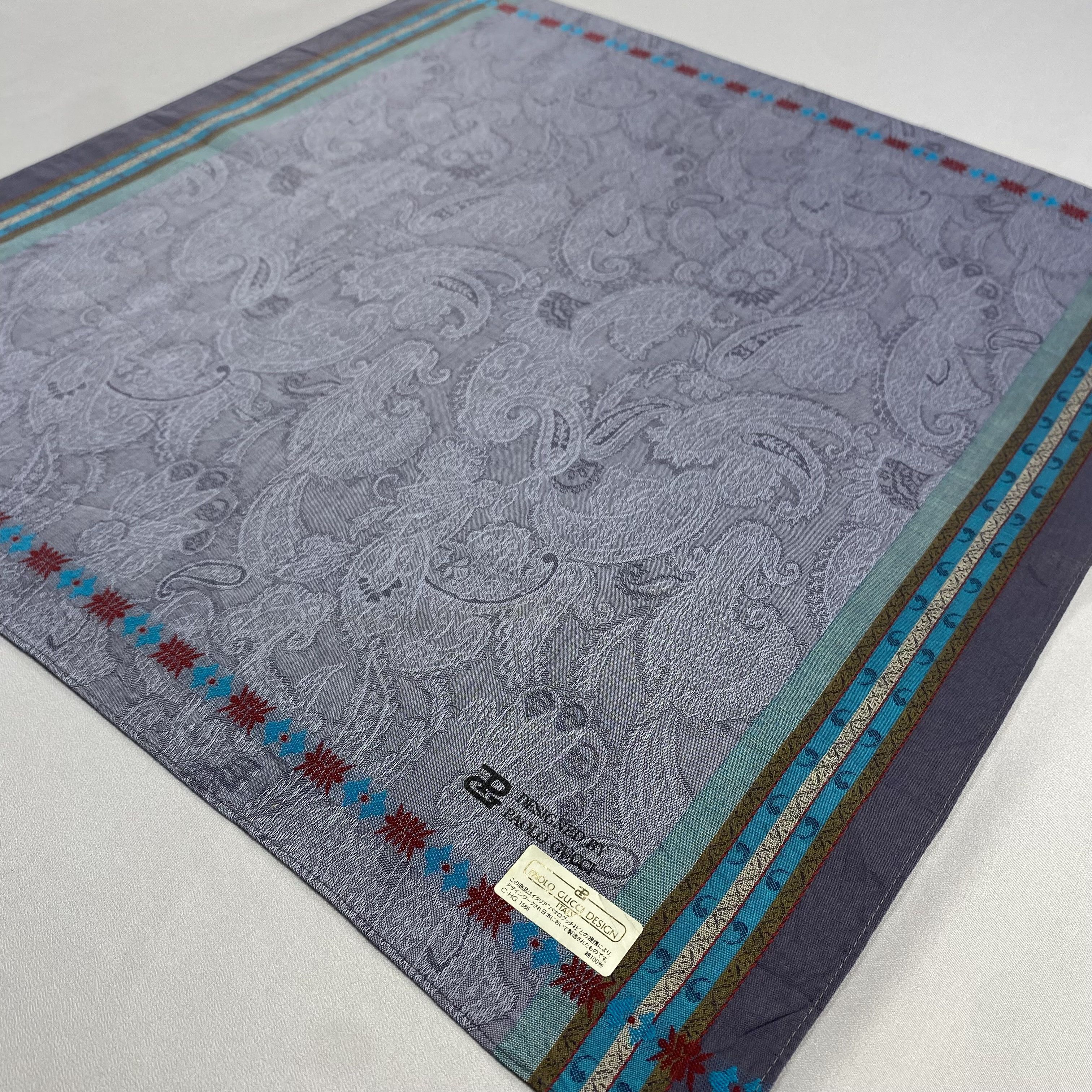Paolo Gucci × Vintage NWT Paolo Gucci Neckerchief / Bandana / Handkerchief-P1914 Size ONE SIZE - 2 Thumbnail