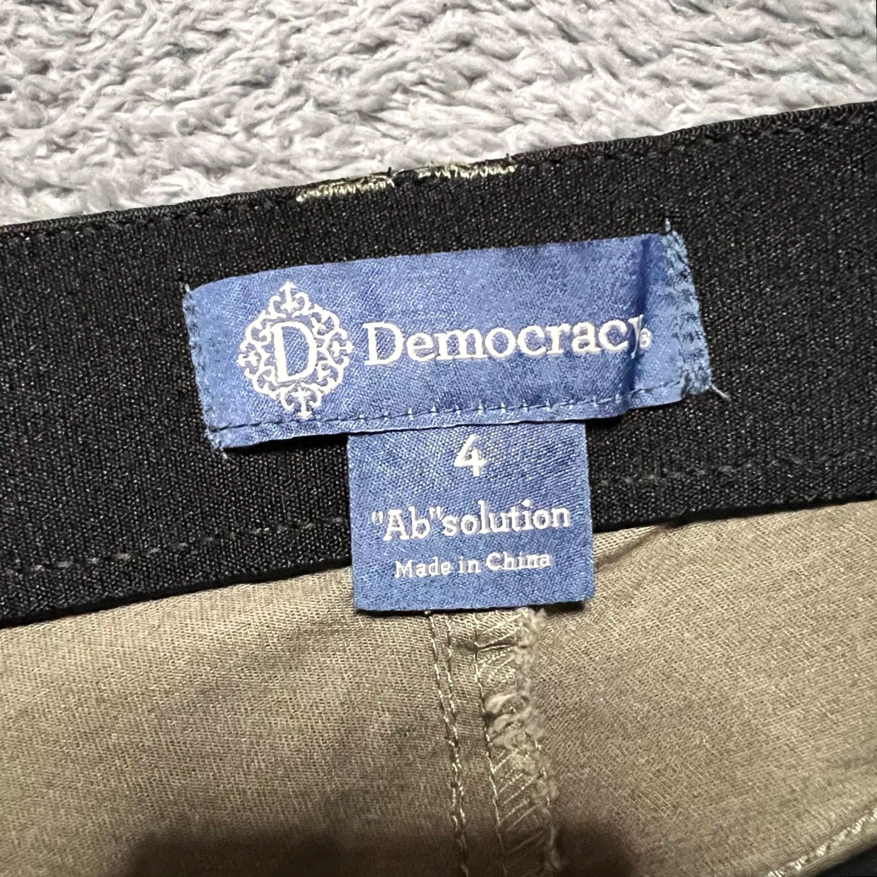 Vintage Democracy Pants Womens 4 Ankle Skimmer Green Mid Rise 29x26.5 Size 27" / US 4 / IT 40 - 6 Thumbnail