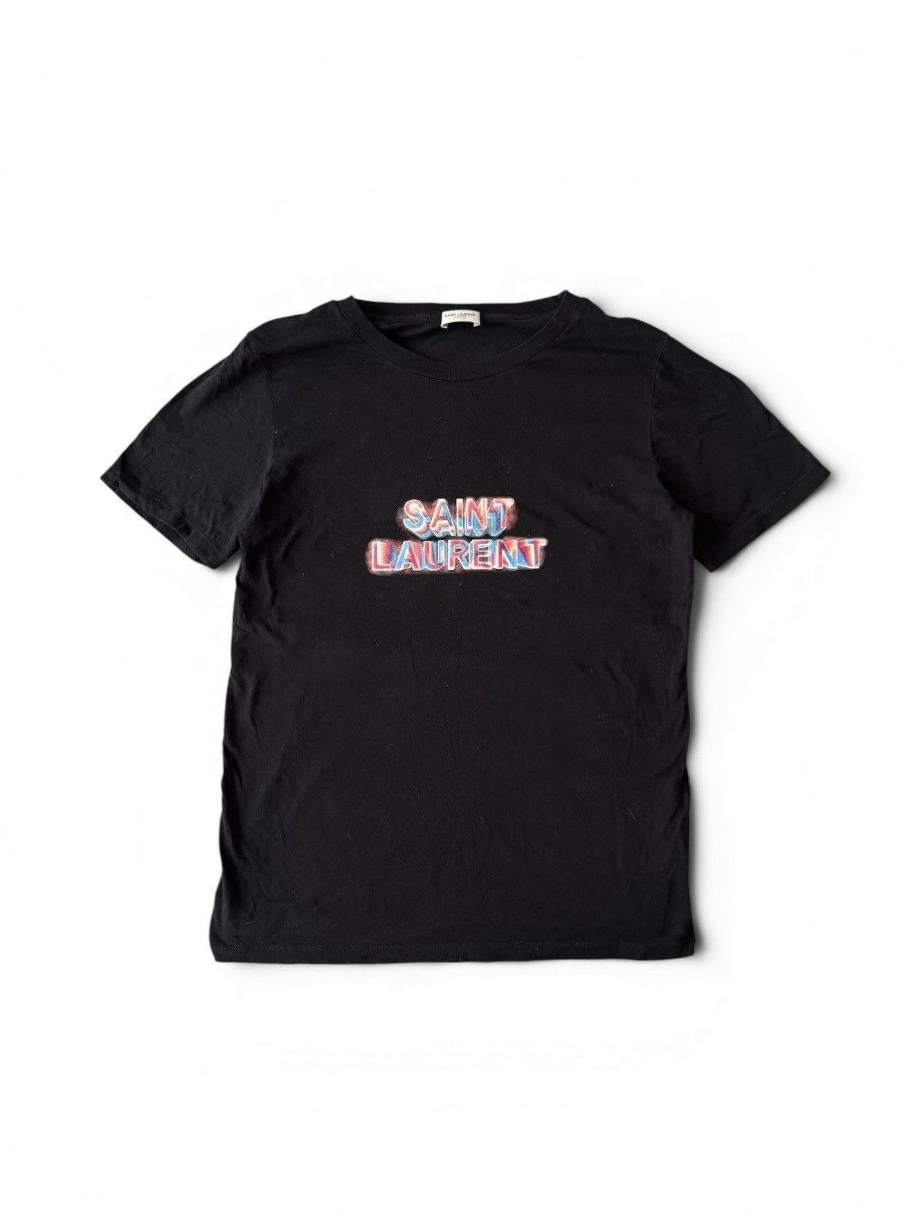 Saint Laurent Paris Saint Laurent Paris Logi T-Shirt Size US XS / EU 42 / 0 - 1 Thumbnail