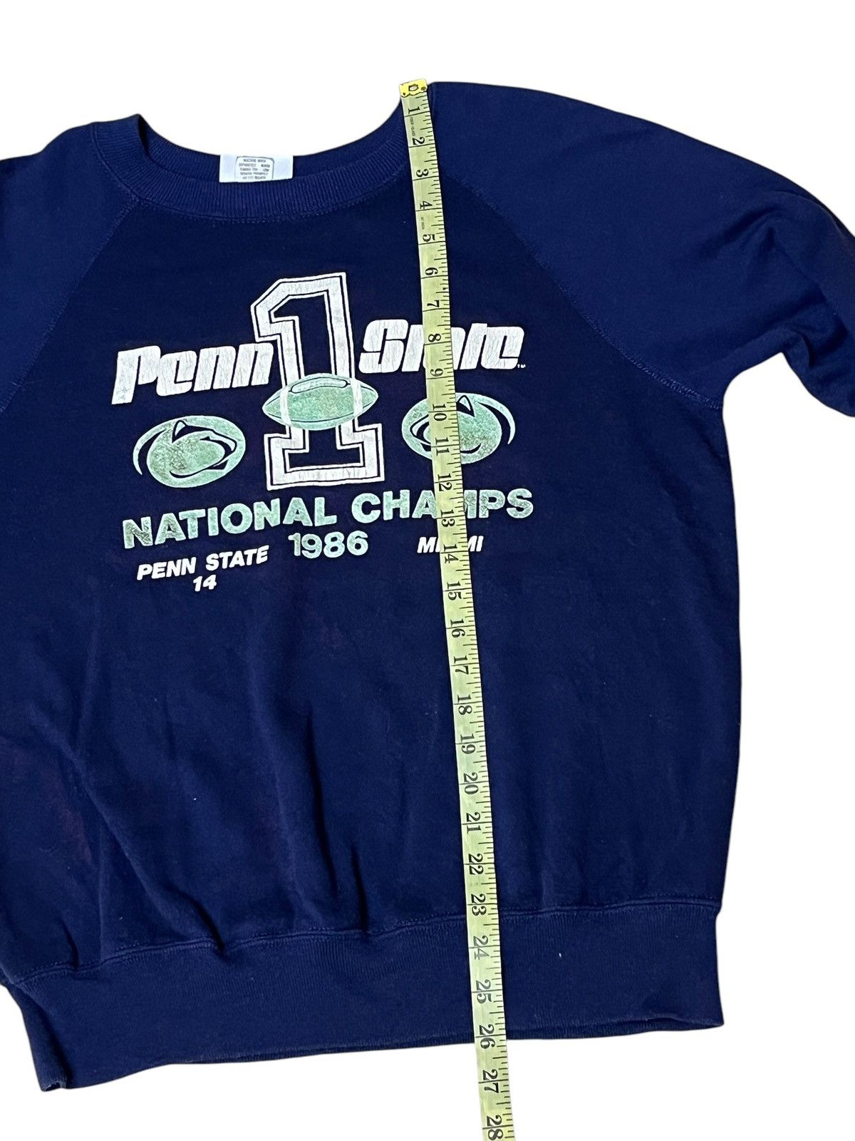 NCAA VINTAGE 80s PENN STATE LIONS NATIONAL CHAMPS 1986 SWEATSHIRT Size US L / EU 52-54 / 3 - 7 Thumbnail
