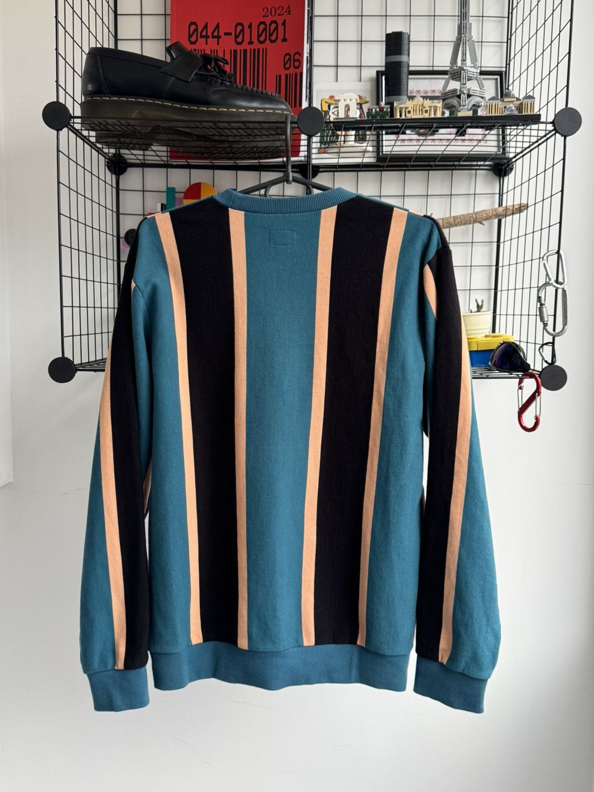 Supreme Supreme Vertical Striped Pique Crewneck Size US M / EU 48-50 / 2 - 4 Thumbnail