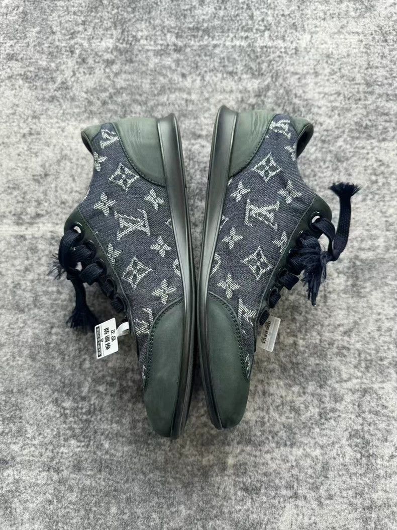 Louis Vuitton Louis Vuitton Louis Vuitton Patchwork Denim Sneakers-2506 Size US 6 / IT 36 - 4 Thumbnail
