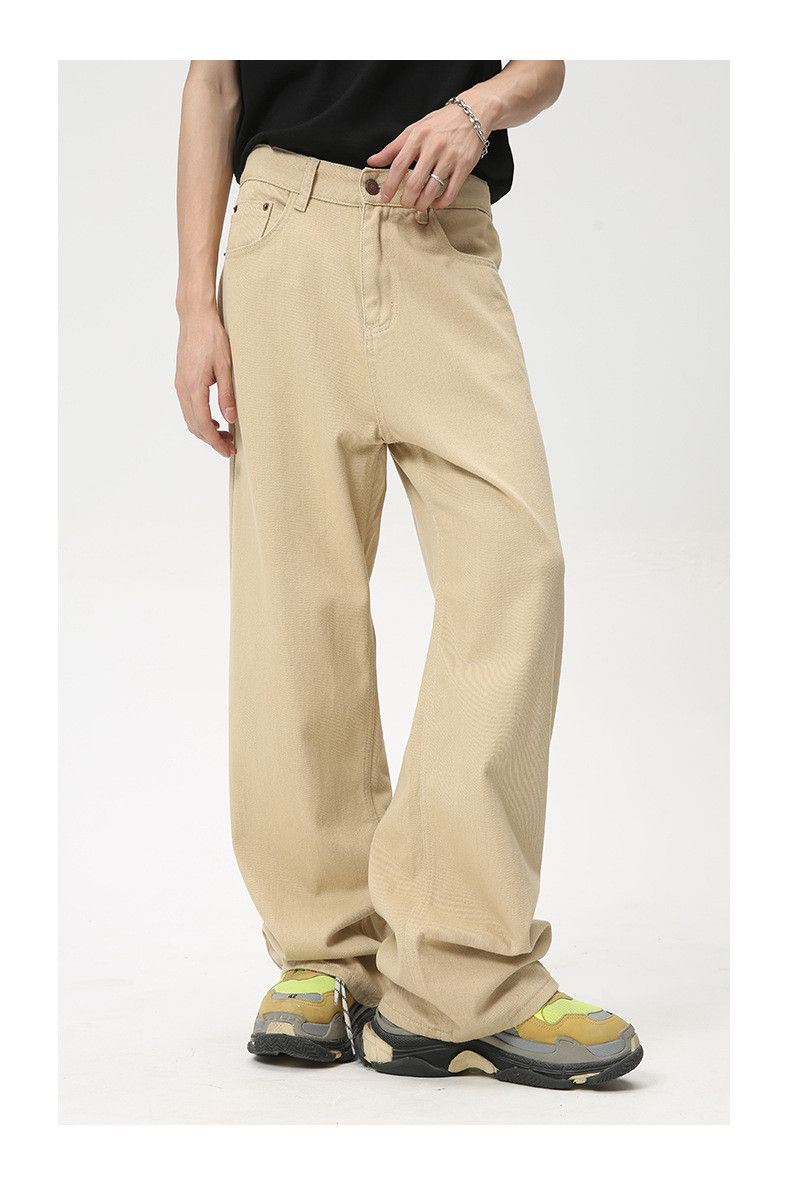 Japanese Brand Vintage khaki washed wide-leg jeans casual y2k Size US 32 / EU 48 - 1 Thumbnail