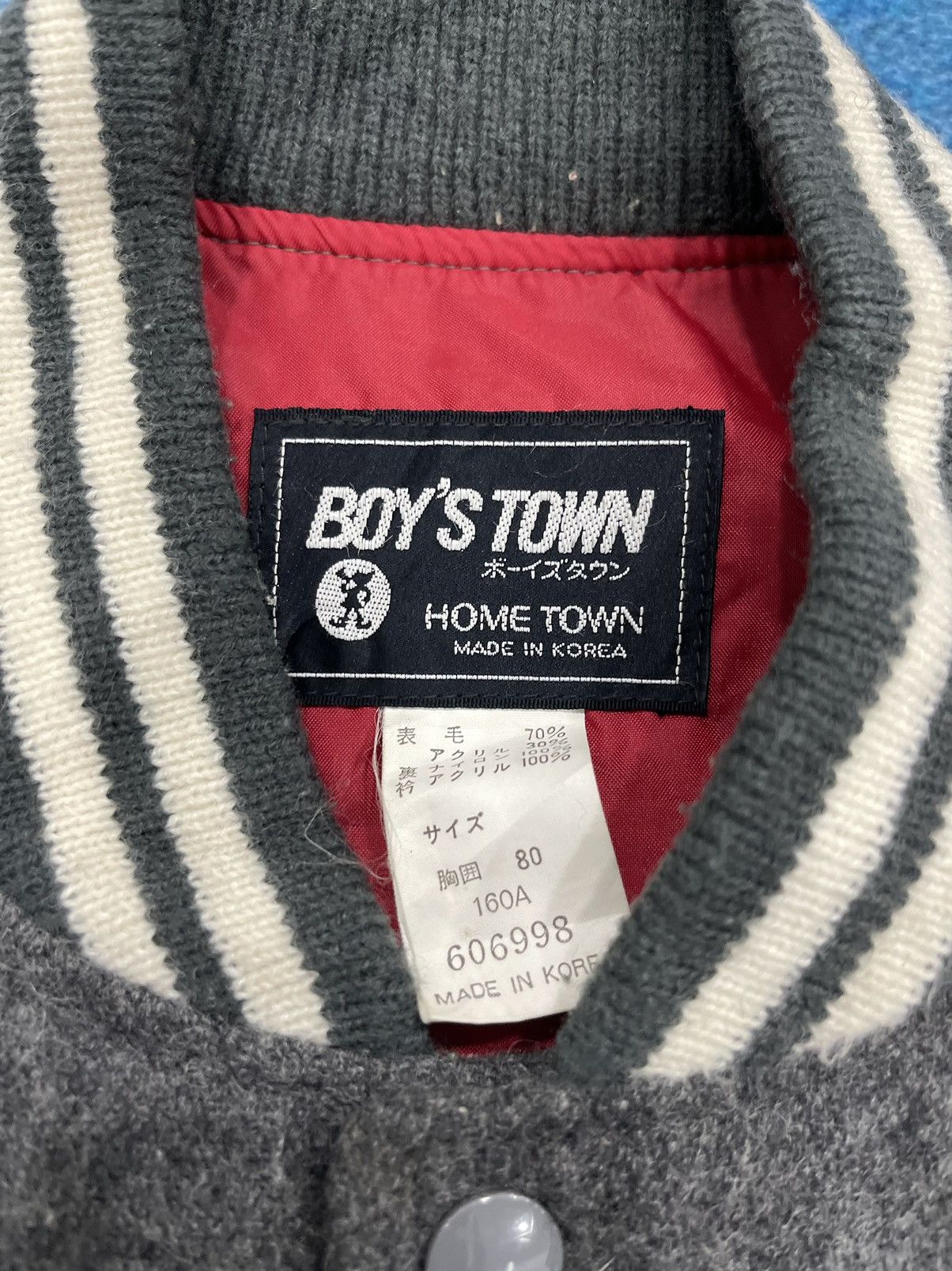 Vintage VINTAGE BOY’S TOWN SPORT CLUB VARSITY JACKET Size US M / EU 48-50 / 2 - 9 Thumbnail