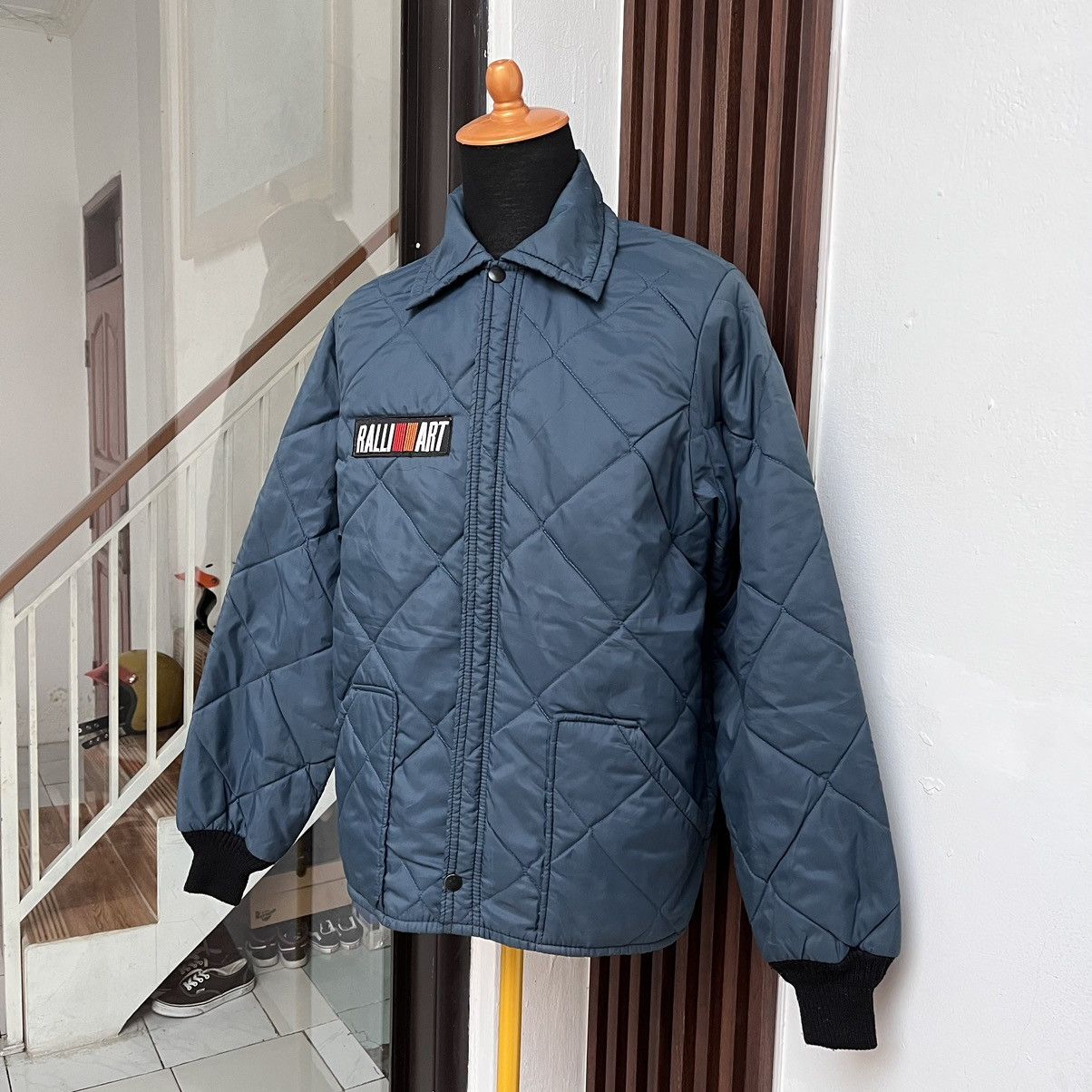 Vintage Vintage 70s Racing Jacket With Patches Ralliart Mitsubishi Size US M / EU 48-50 / 2 - 3 Thumbnail