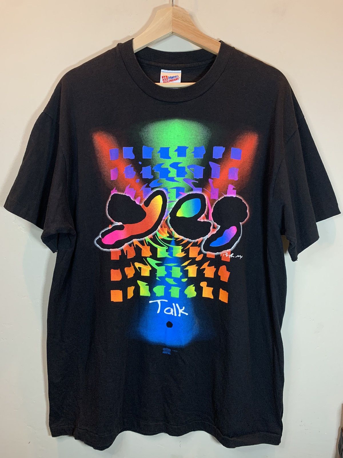 Band Tees × Vintage RARE* Vintage 1994 Yes x Peter Max Talk World Tour Art Shirt Size US XL / EU 56 / 4 - 1 Thumbnail