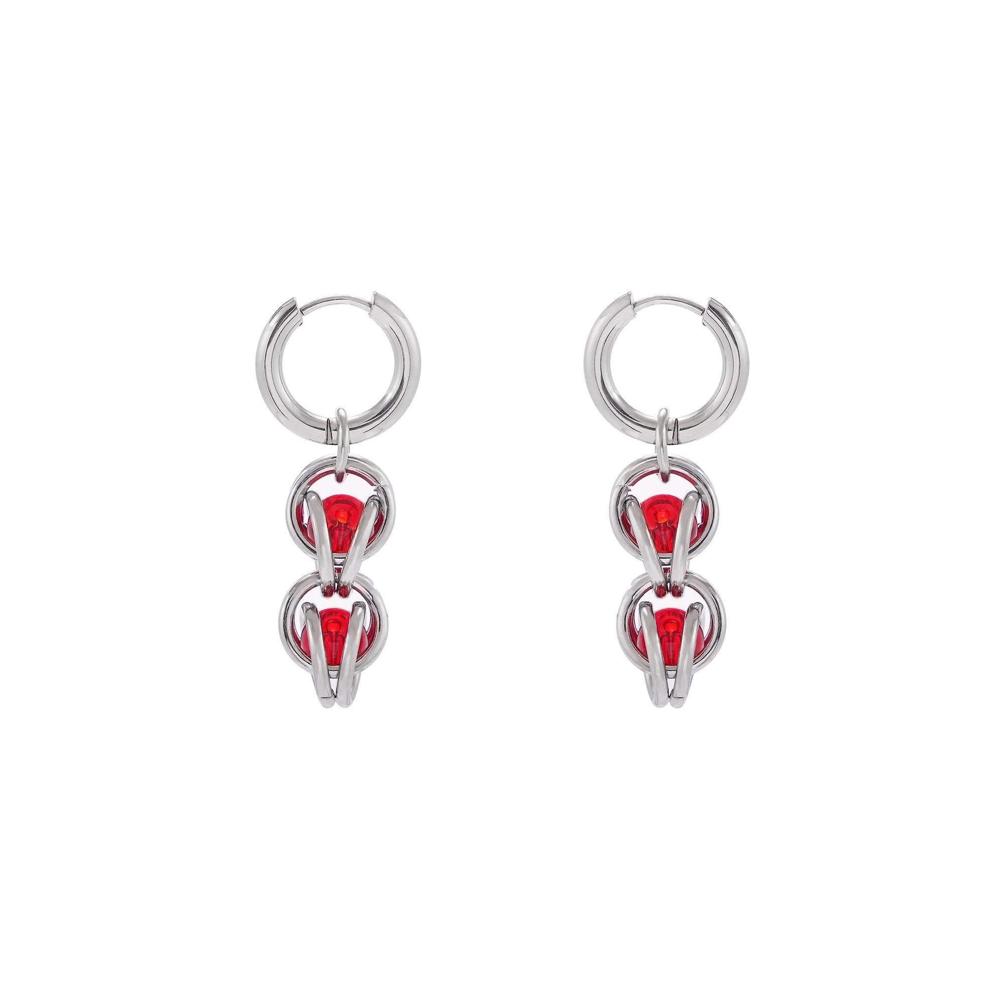 Jewelry New Design Earrings One Pairs Chrome Jewelry Size ONE SIZE - 5 Thumbnail