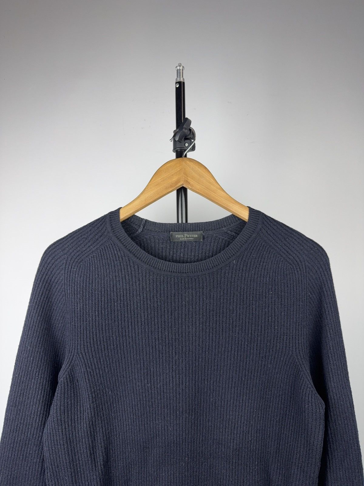 Japanese Brand Luxury 00s Phil Petter Ribbed Knit Sweater Made in Austria Size US S / EU 44-46 / 1 - 2 Thumbnail
