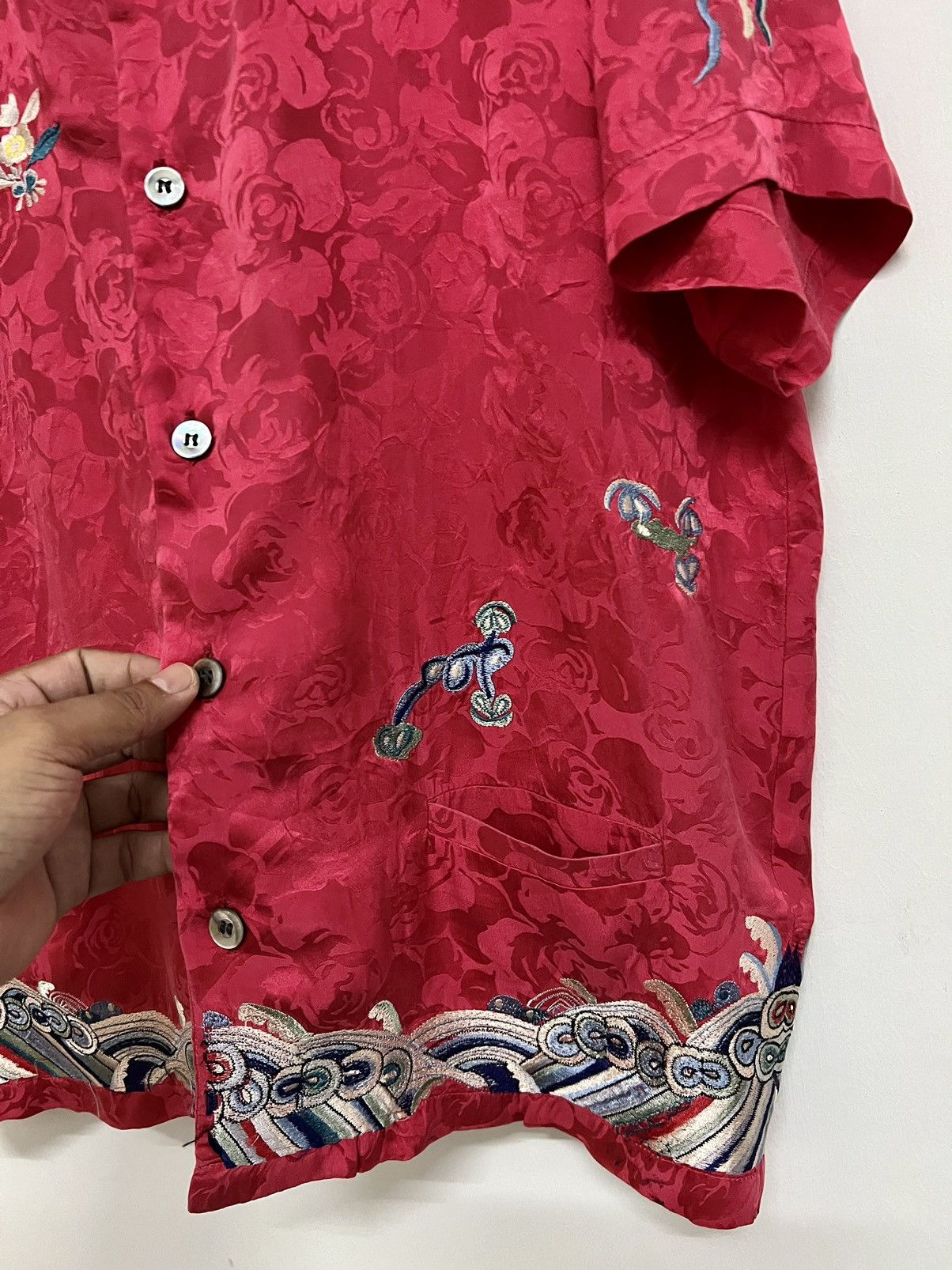 Japanese Brand × Johnbull VINTAGE JOHN BULL EMBROIDERY FLORAL SAMPLE SHIRT Size US M / EU 48-50 / 2 - 6 Thumbnail