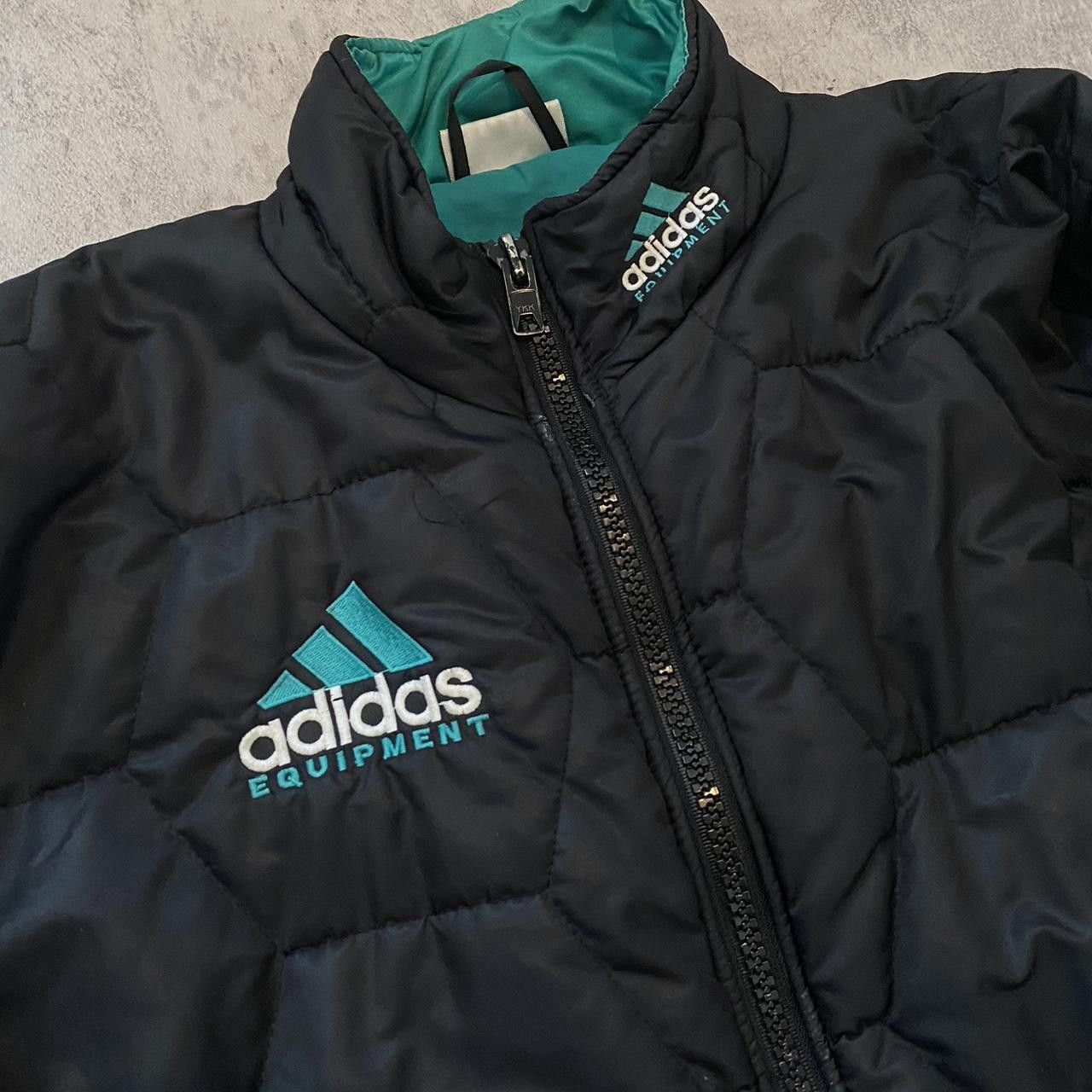Adidas 90s Vintage Adidas Equipment black and green Winter Size US L / EU 52-54 / 3 - 4 Thumbnail