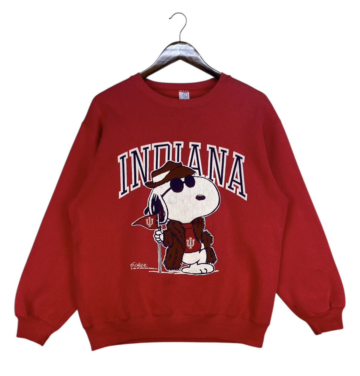 Vintage Vintage 80s Schulz Indiana University Sweatshirt Size US L / EU 52-54 / 3 - 1 Thumbnail