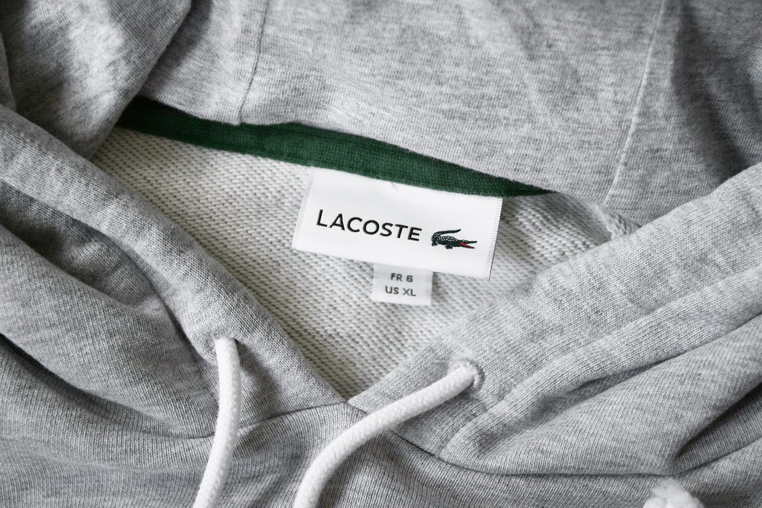 Lacoste Lacoste Boxy Fit Gray Croc Hoodie Big Green Logo 6 XL Size US XL / EU 56 / 4 - 8 Thumbnail