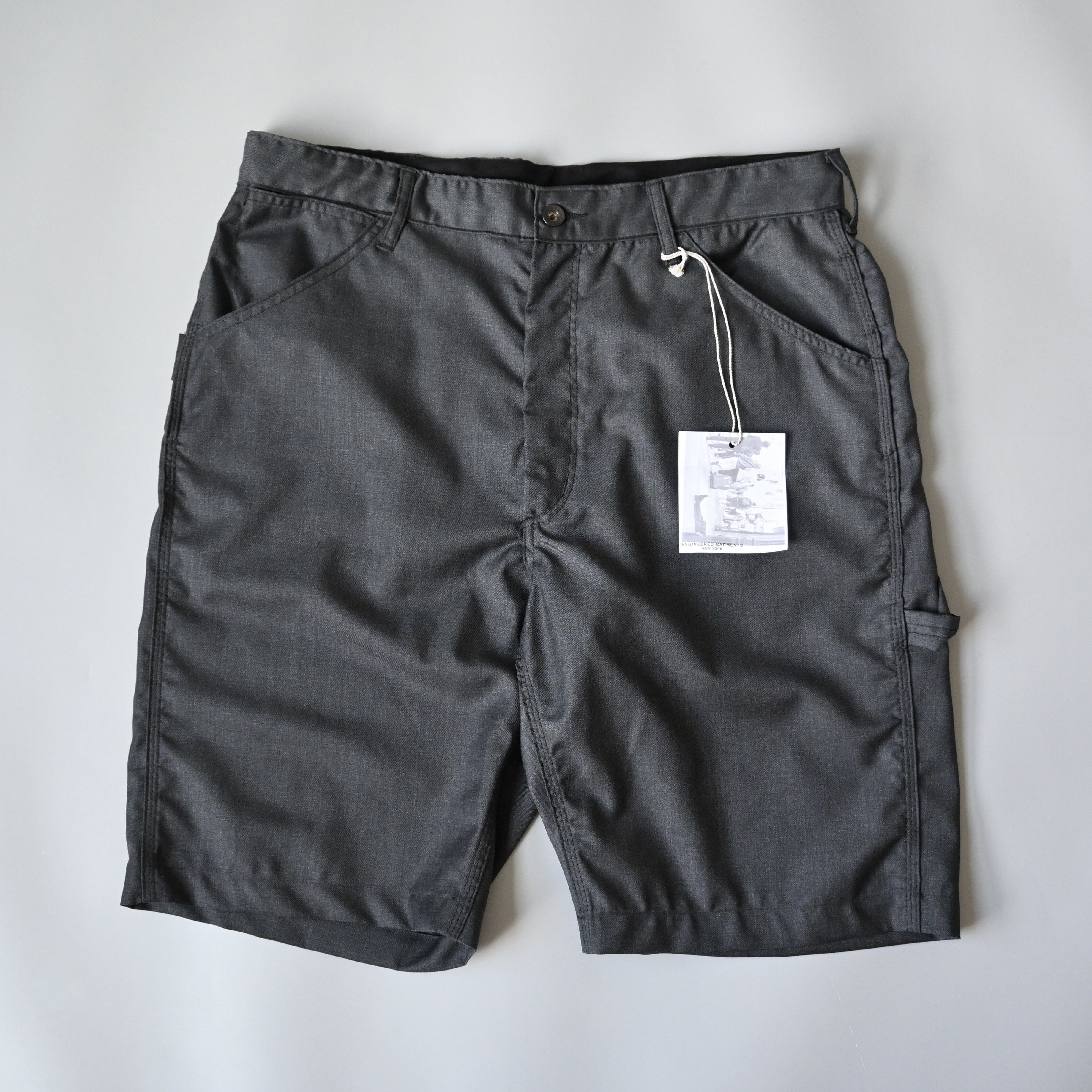 Engineered Garments UNUSED, Engineered Garments Painter Shorts, Charcoal wool, S Size US 34 / EU 50 - 2 Thumbnail