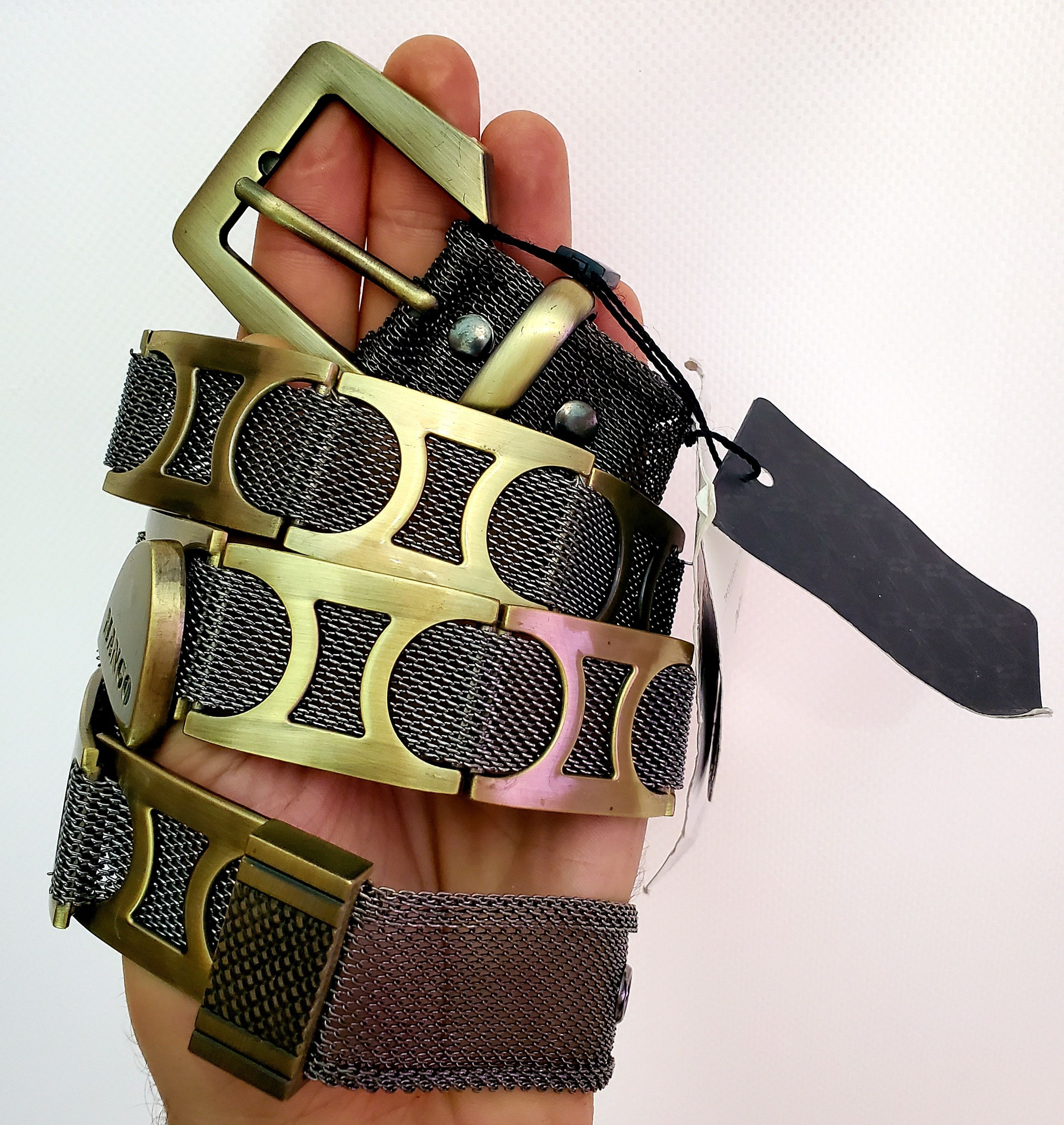 Japanese Brand × Vintage Vintage V2k Metal Belt size L length 108 cm Size 34 - 2 Thumbnail