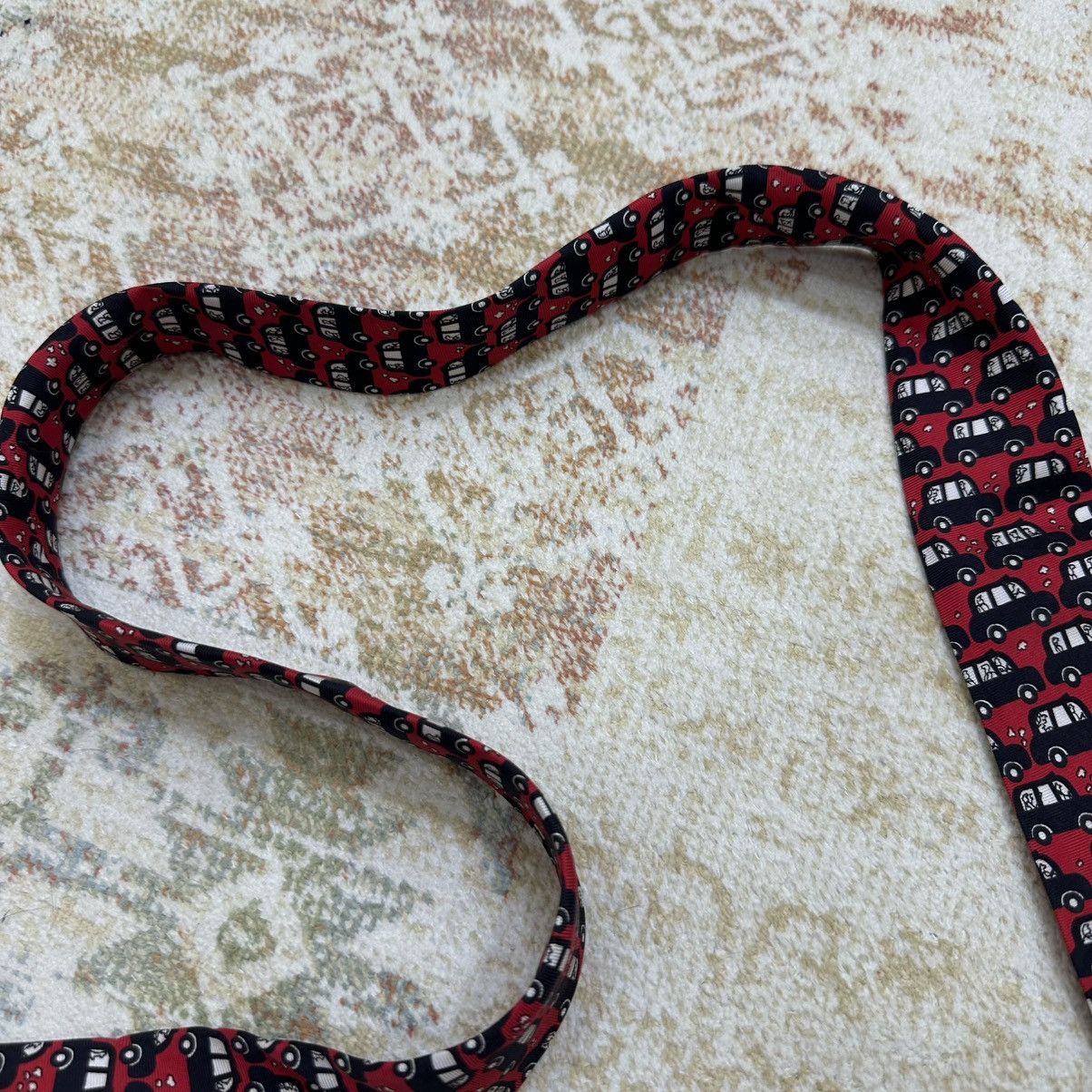 Vintage Vintage Ian Heath Rack London Tie Silk Double Decker Italy Size ONE SIZE - 3 Thumbnail