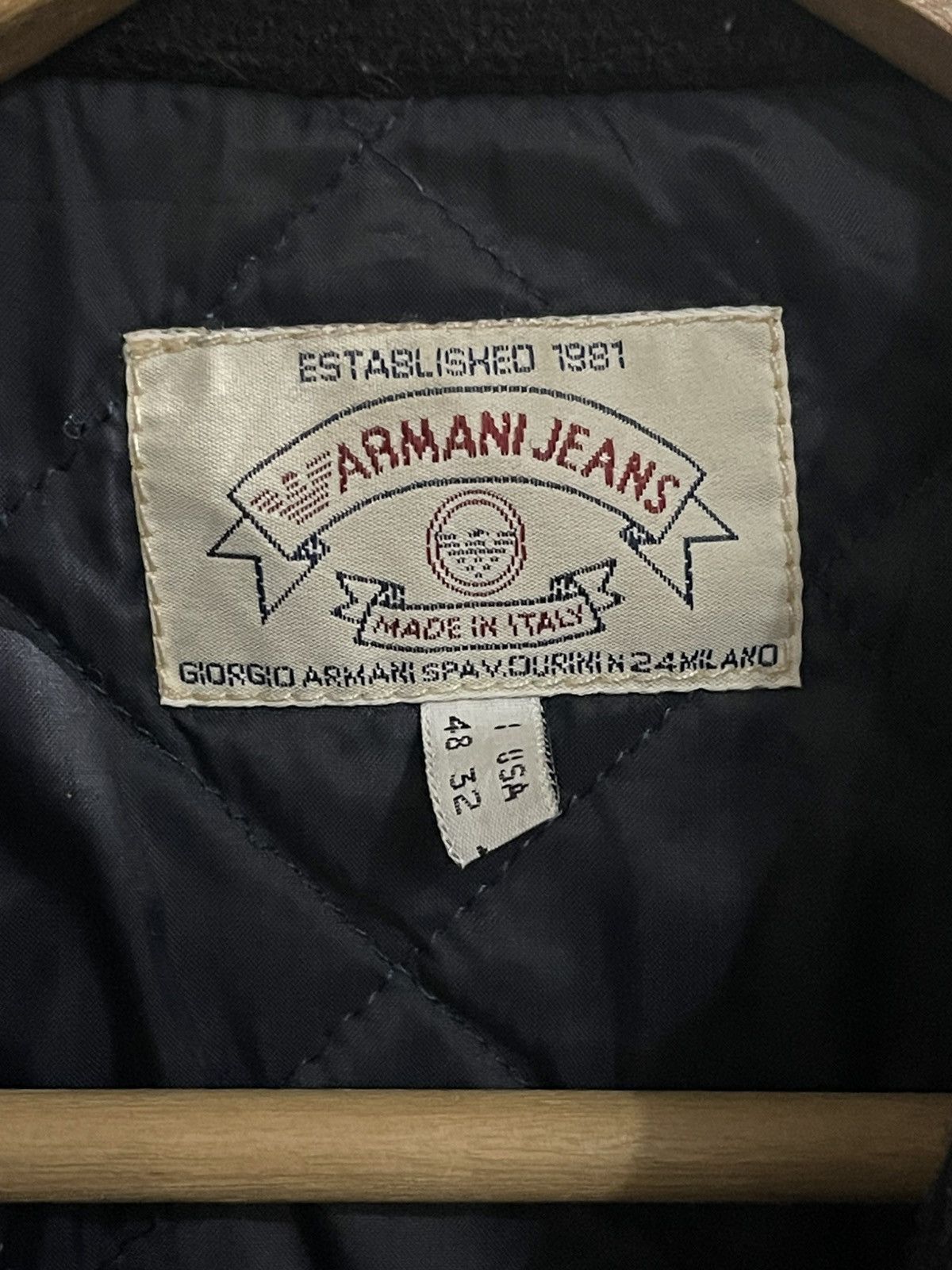 Giorgio Armani Vintage Armani Jeans Giorgio Armani Lampo Zip Jacket Size US XL / EU 56 / 4 - 16 Thumbnail