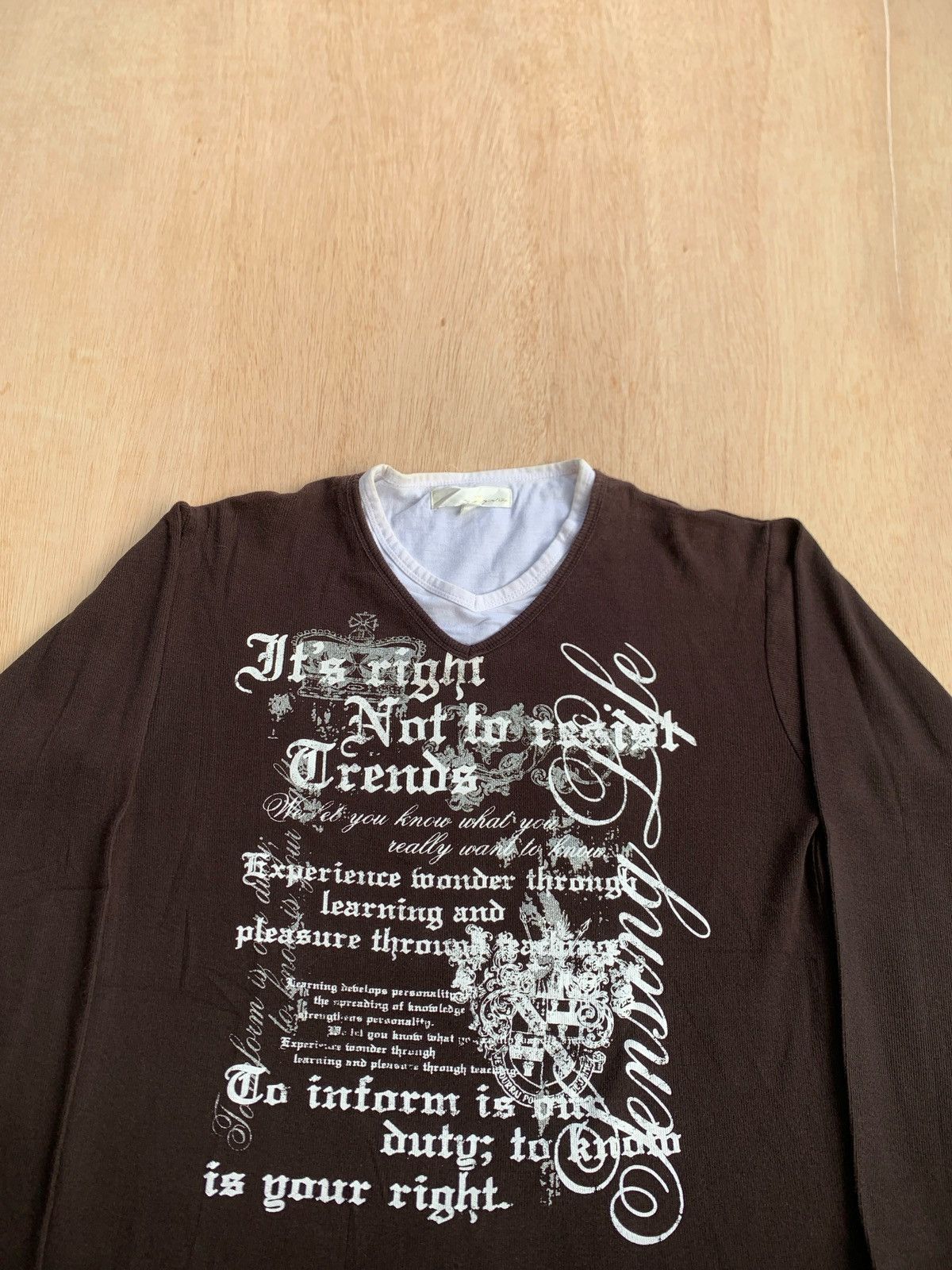 Hysteric Glamour Y2k Poem Ifsixwasnine Lgb style Punk Longsleeve Size US L / EU 52-54 / 3 - 2 Thumbnail