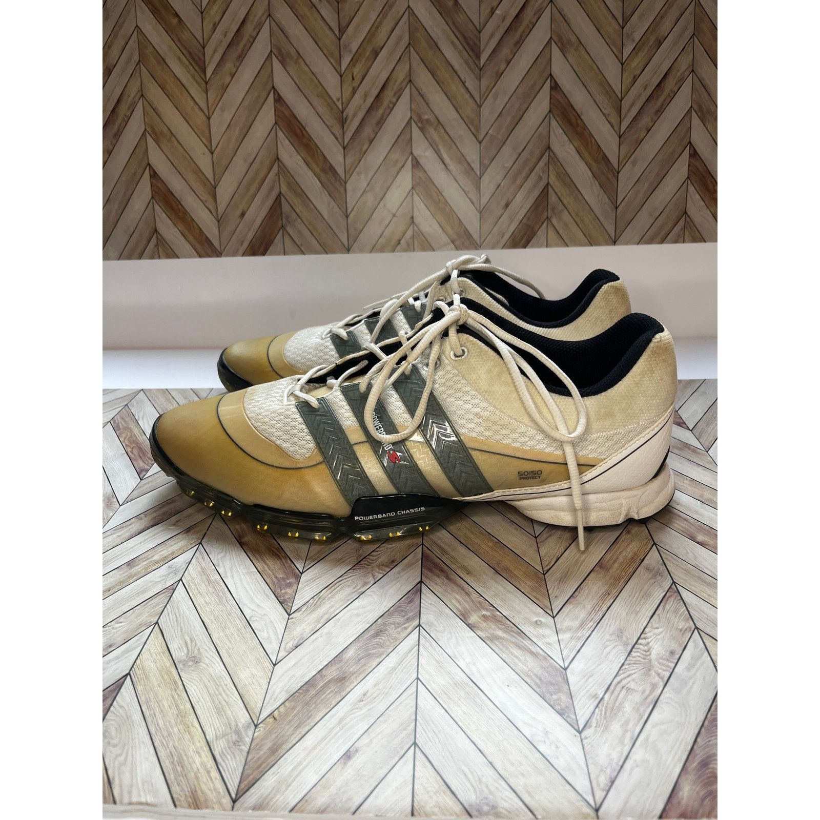 Adidas ADIDAS EVG PowerbandS 50/50 Golf Shoes White Men's 15 Size US 15 / EU 48 - 6 Thumbnail