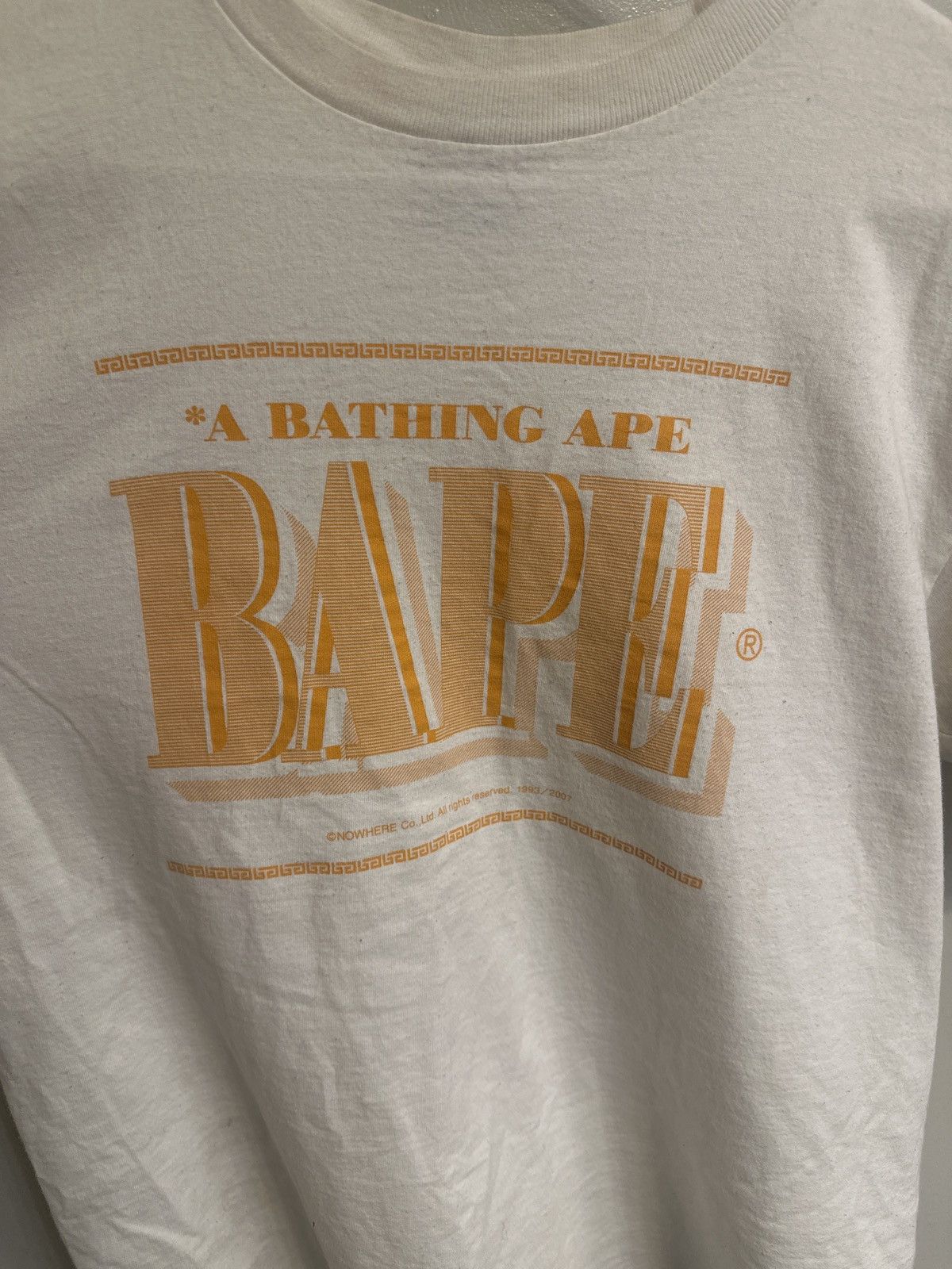 Bape 2007 A Bathing Ape “Bape®️” White T Size US L / EU 52-54 / 3 - 6 Thumbnail