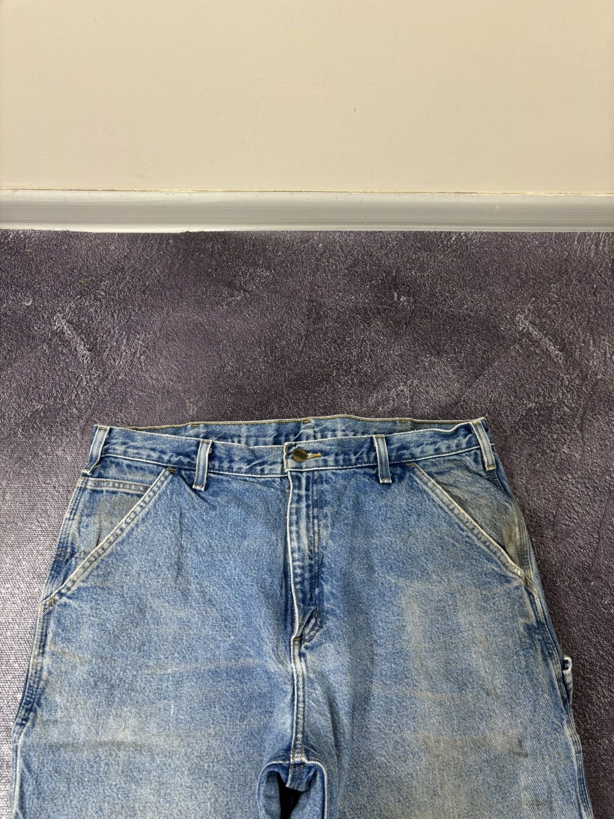 Carhartt Vintage Carhartt USA Faded Blue Denim Hype Work Baggy Jeans Size US 36 / EU 52 - 17 Thumbnail