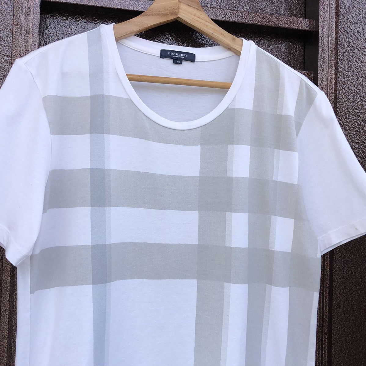 Burberry Burberry London White Checked Crowned Shirt Size US M / EU 48-50 / 2 - 3 Thumbnail
