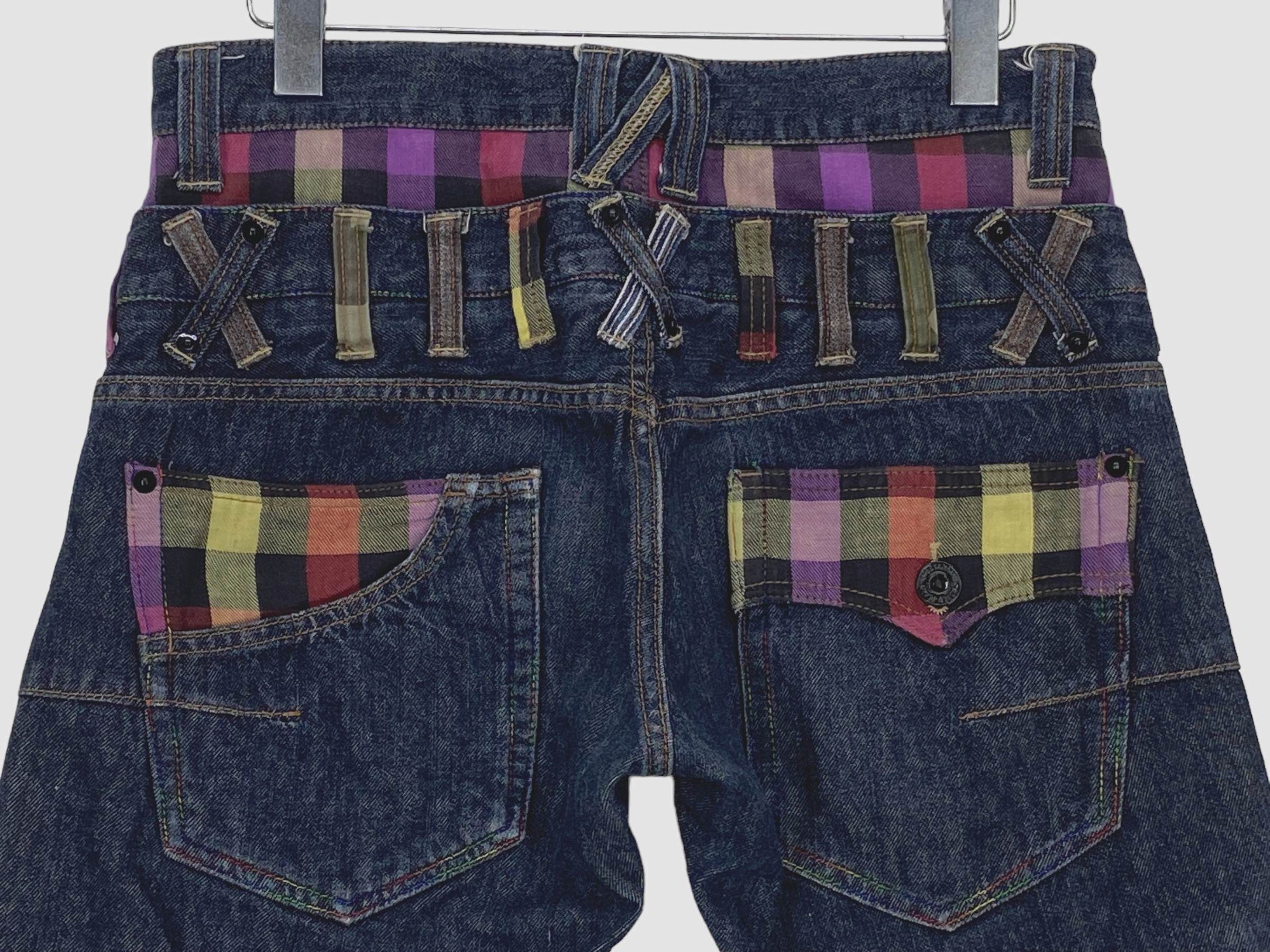 Japanese Brand Dominates Jeans Double Waist Jeans Japanese Jeans Size US 31 - 6 Thumbnail