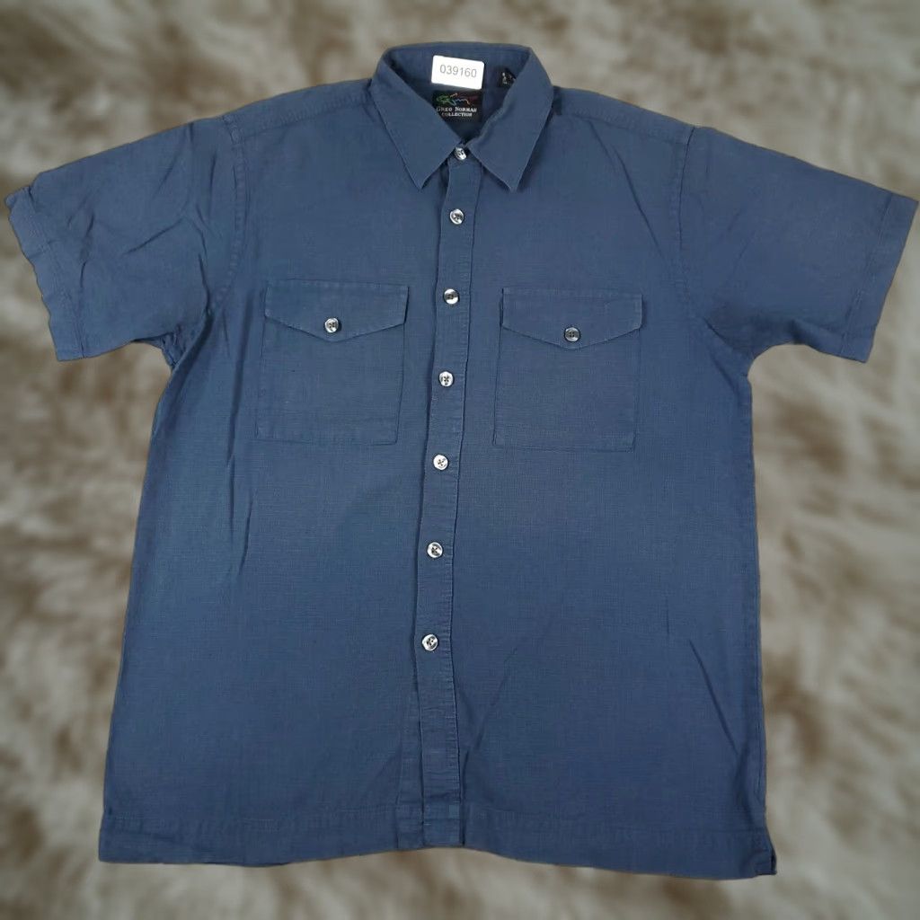 Vintage Greg Norman Button-Up Shirt Men’s Medium Blue Check Short Sleeve Casual Modern Size US M / EU 48-50 / 2 - 1 Thumbnail