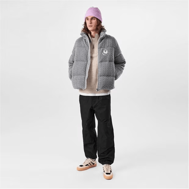 Moncler Austru Wool Short Down Jacket Size US L / EU 52-54 / 3 - 3 Thumbnail