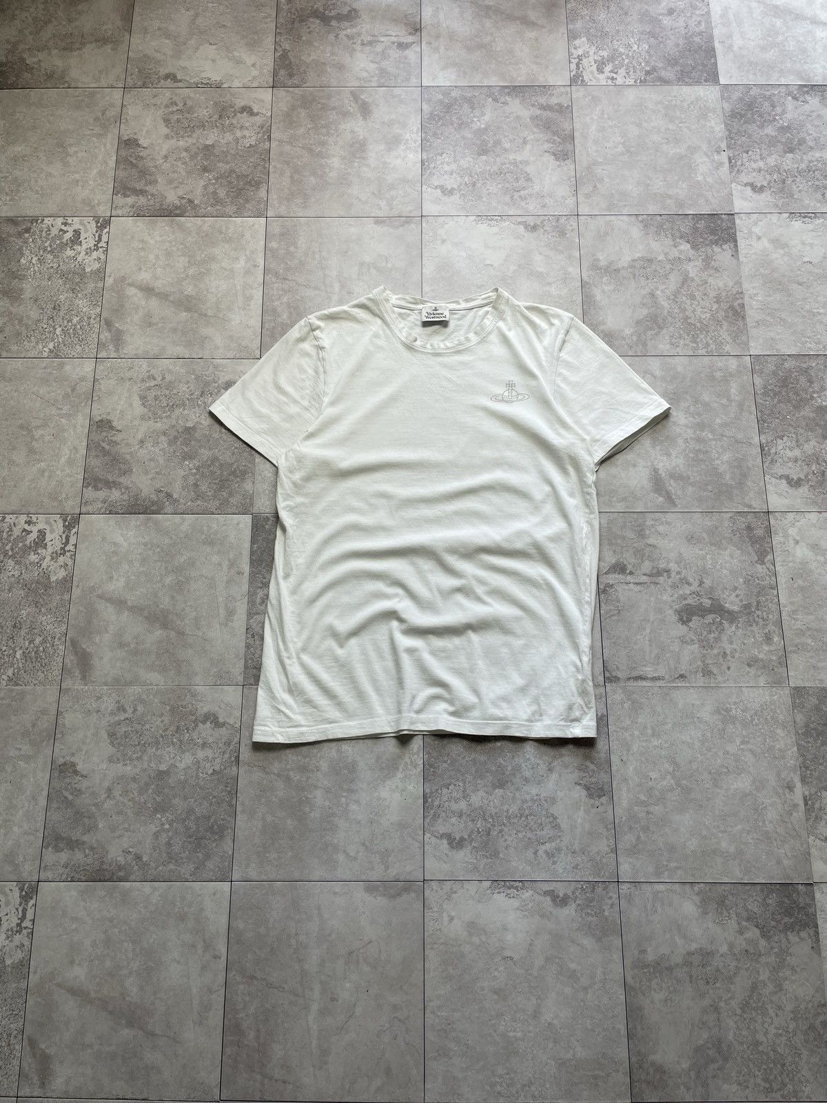 Vintage × Vivienne Westwood Vivienne Westwood Anglomania White Small Orb Logo T-shirt XL Size US XL / EU 56 / 4 - 2 Thumbnail