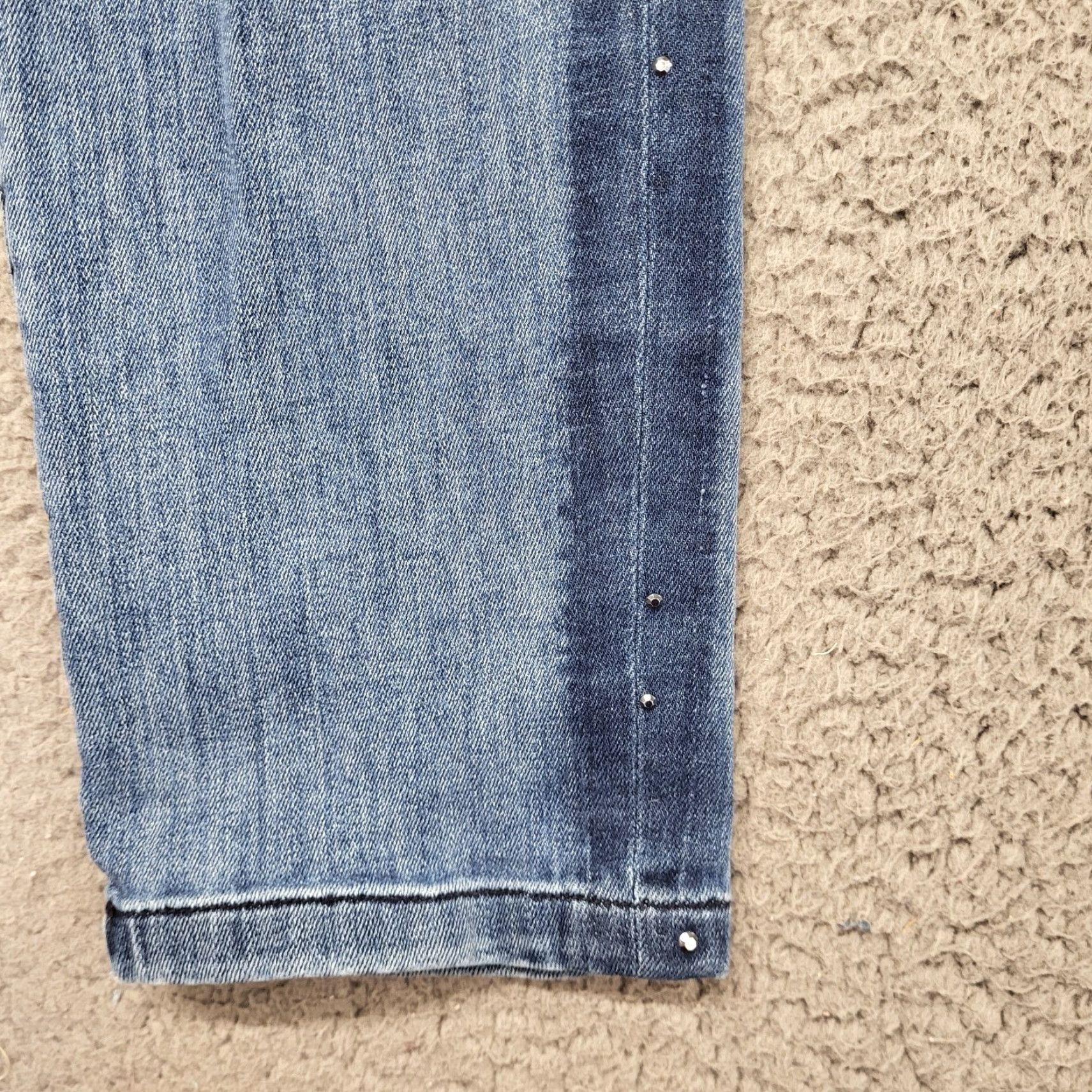 Juicy Couture Juicy Couture Jeans Women's 10 Straight Dark Wash Denim Blue Zip Fly Size 32" / US 10 / IT 46 - 4 Thumbnail