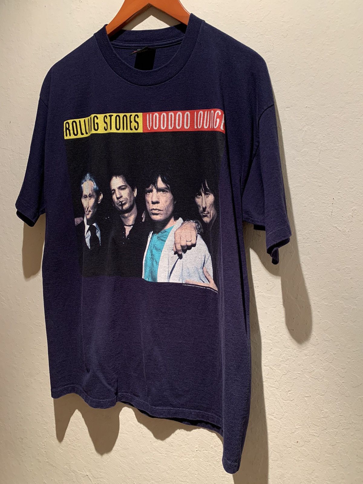 Band Tees × Brockum × The Rolling Stones *RARE* Vintage 1994 Rolling Stones Voodoo Lounge Tour Shirt Size US XL / EU 56 / 4 - 1 Thumbnail