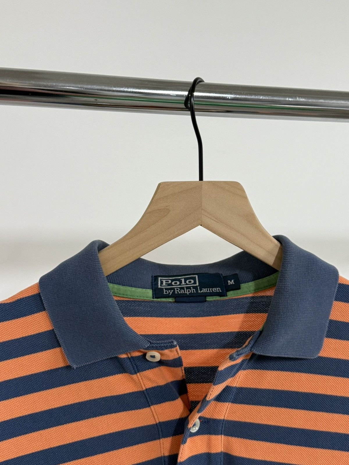 Polo Ralph Lauren Polo Ralph Lauren Polo Striped Shirt Medium Orange Size US M / EU 48-50 / 2 - 3 Thumbnail
