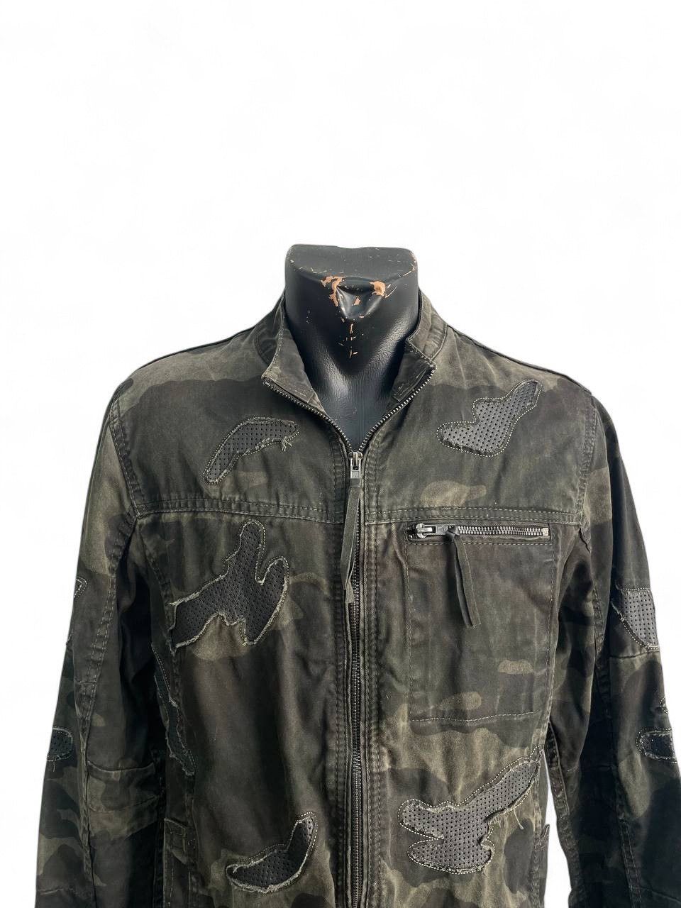 14th Addiction PPFM style camo military jacket distressed patchwork y2k Size US M / EU 48-50 / 2 - 2 Thumbnail
