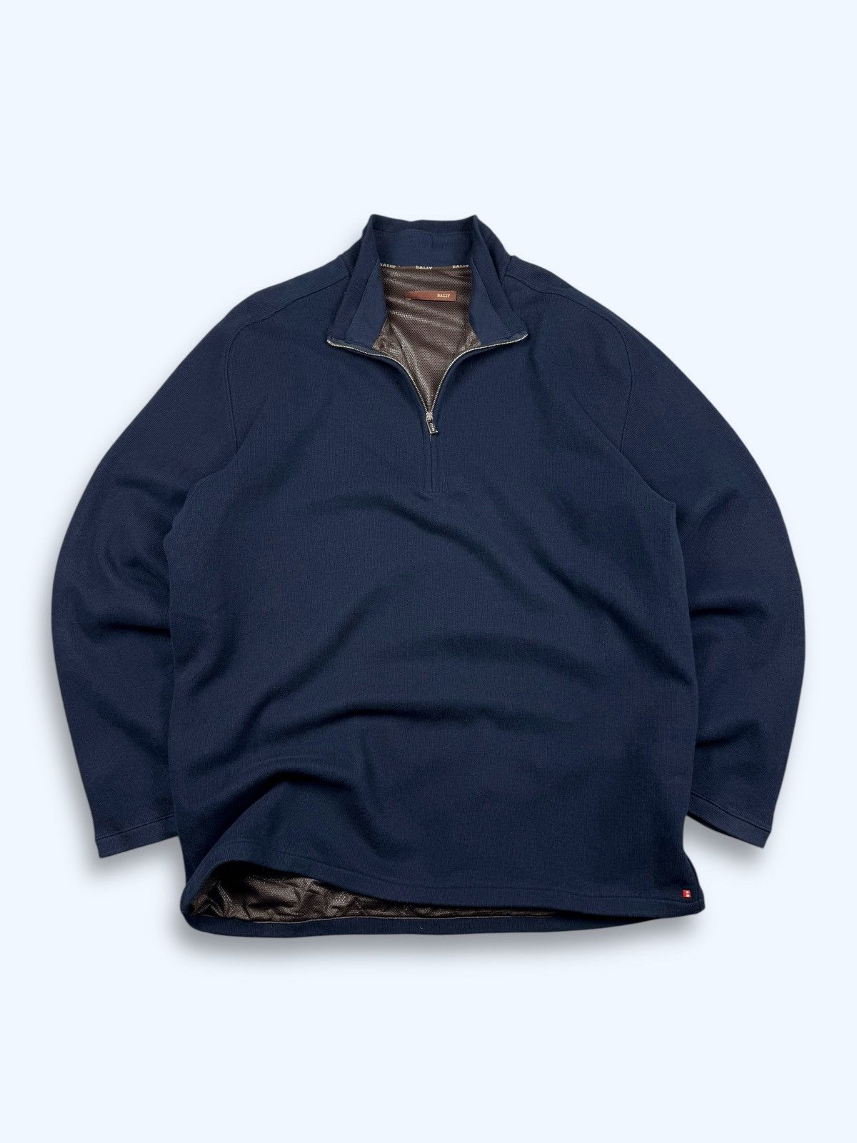 Bally Bally Half Zip With Lining Pullover Size 54 made in italy Size US L / EU 52-54 / 3 - 2 Thumbnail