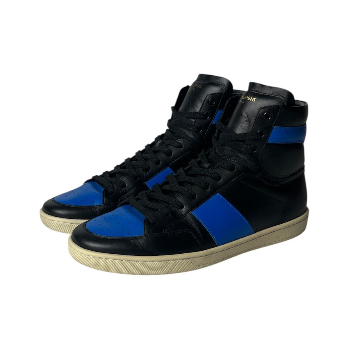2010s Saint Laurent SL/10H Royal Blue High Top Sneakers