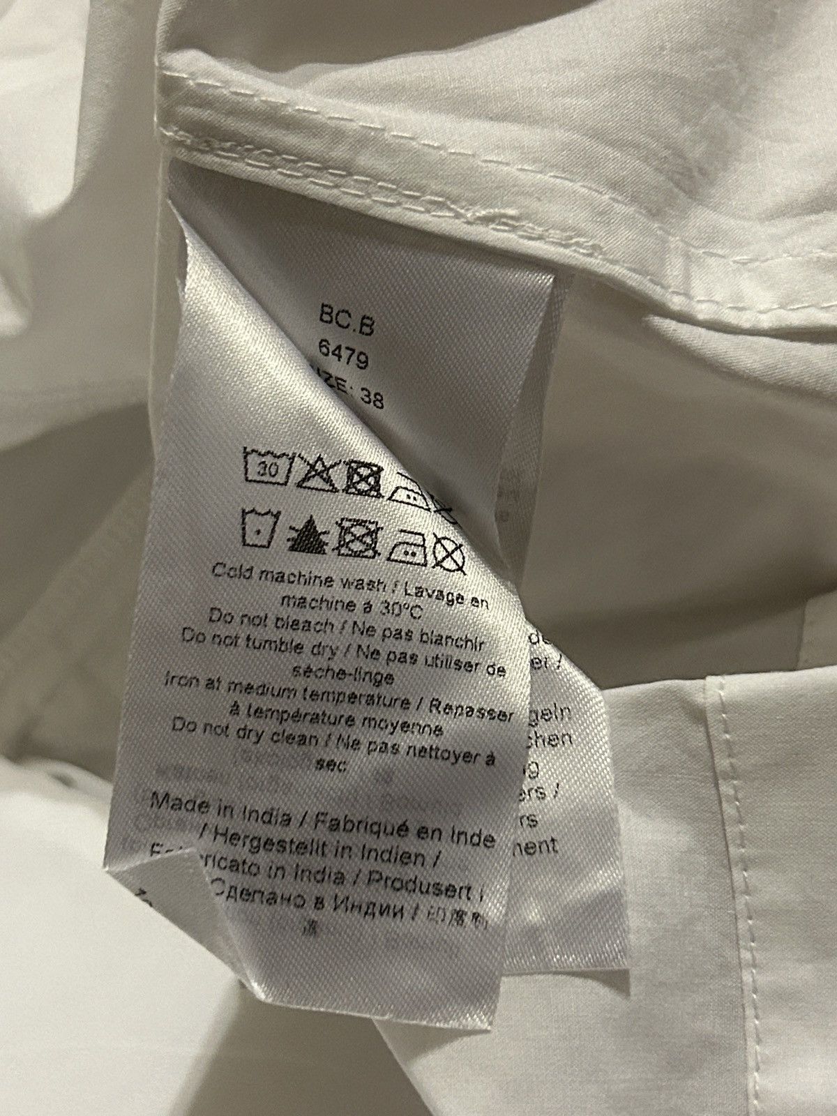 Ganni GANNI Ruffled 100% Organic Cotton Poplin Top White Size M / US 6-8 / IT 42-44 - 7 Thumbnail