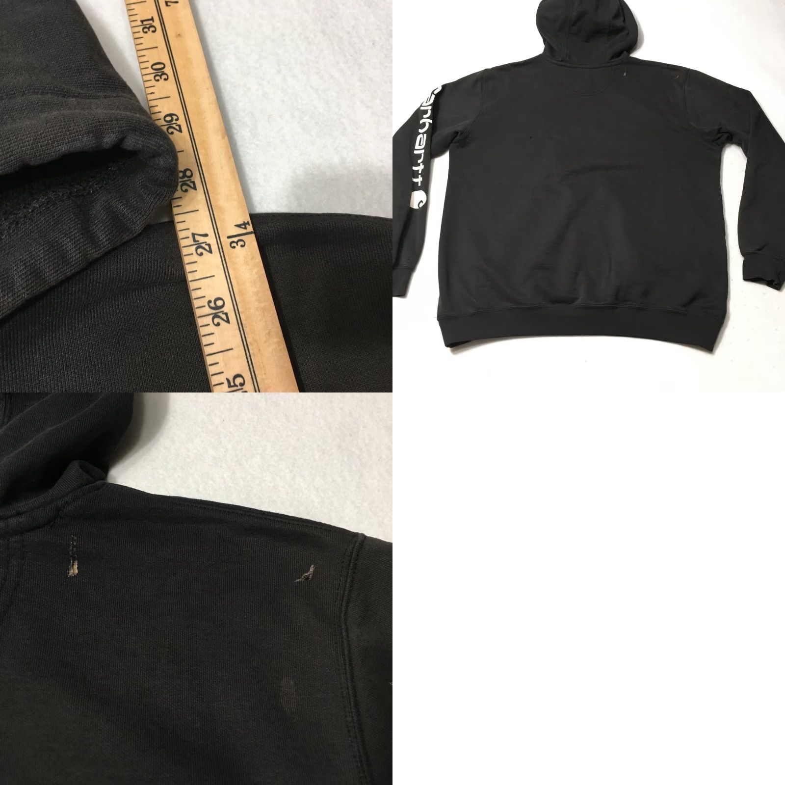Carhartt Carhartt Hoodie Mens Large Black Original Fit Fleece Pullover Hooded Pockets Sweatshirt Sweatshirt Size US L / EU 52-54 / 3 - 8 Thumbnail